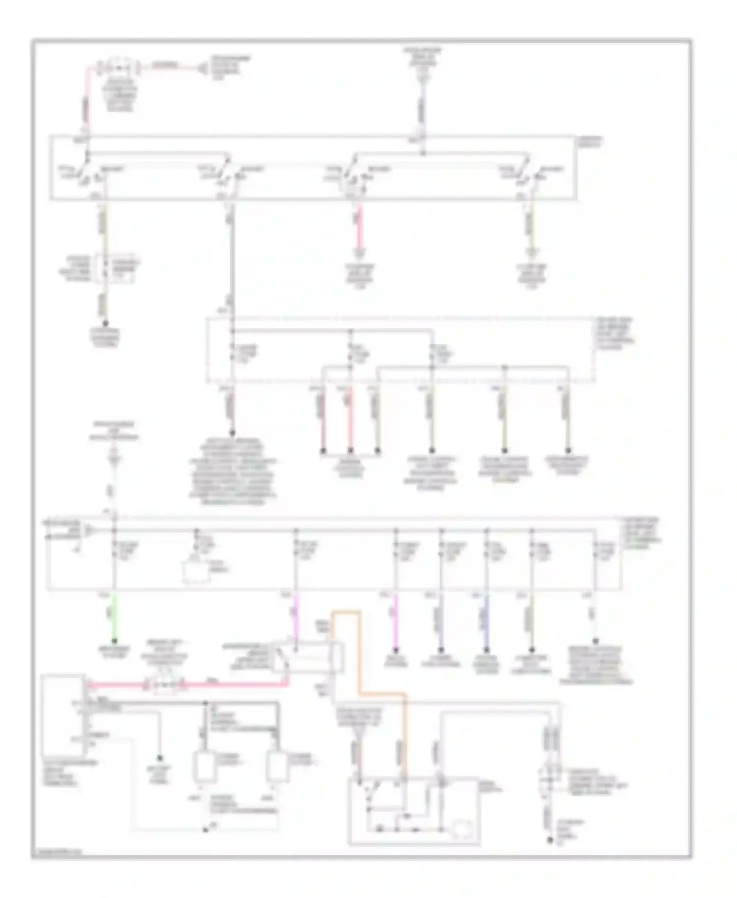 Sienna Toyota II (2003-2005): Power distribution circuit (2 of 3)