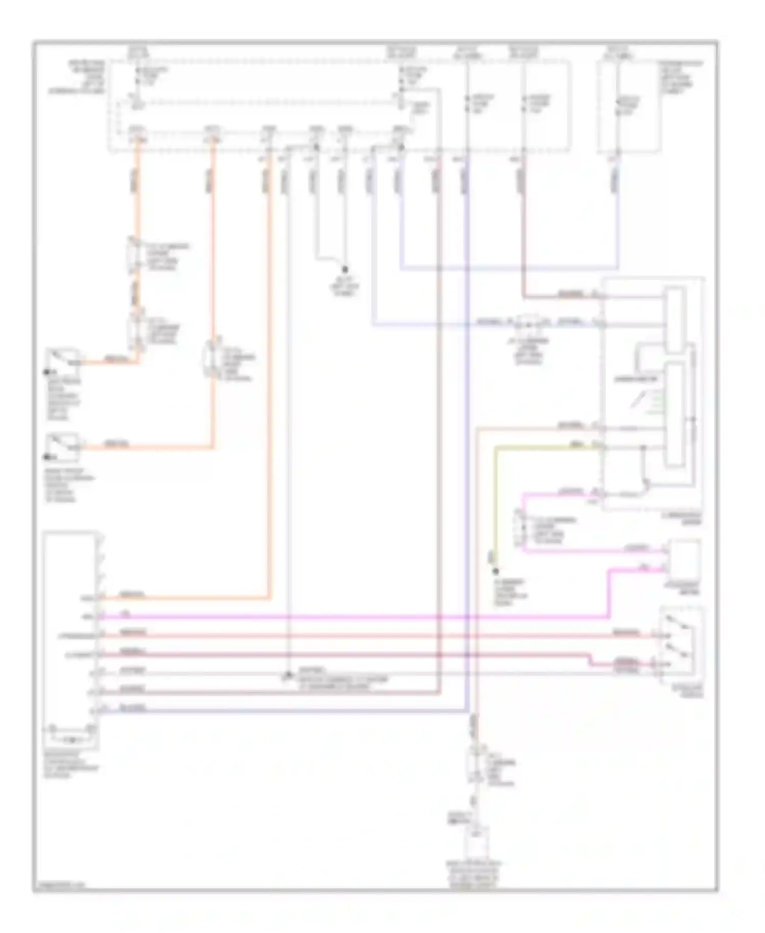Sienna Toyota II (2003-2005): Power top/sunroof circuit