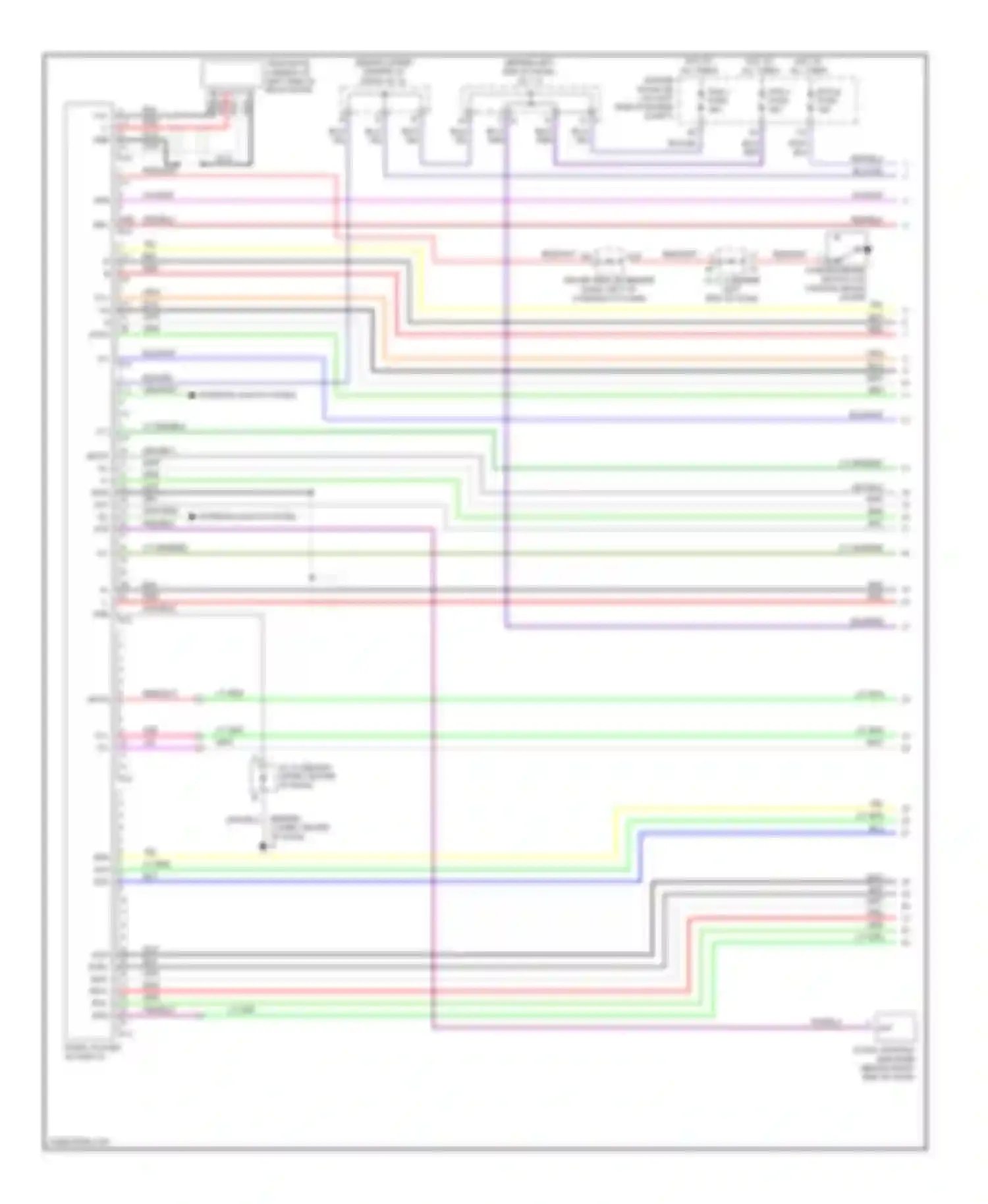 Sienna Toyota II (2003-2005): 10-speaker system circuit, with navigation with rear seat audio (1 of 3)