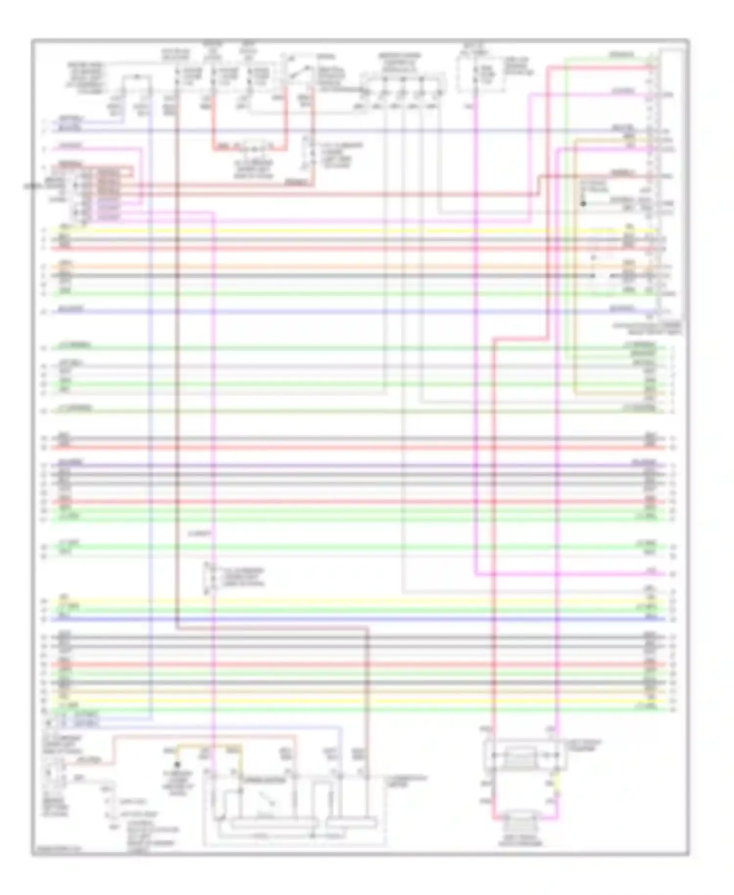 Sienna Toyota II (2003-2005): 10-speaker system circuit, with navigation with rear seat entertainment (2 of 4)