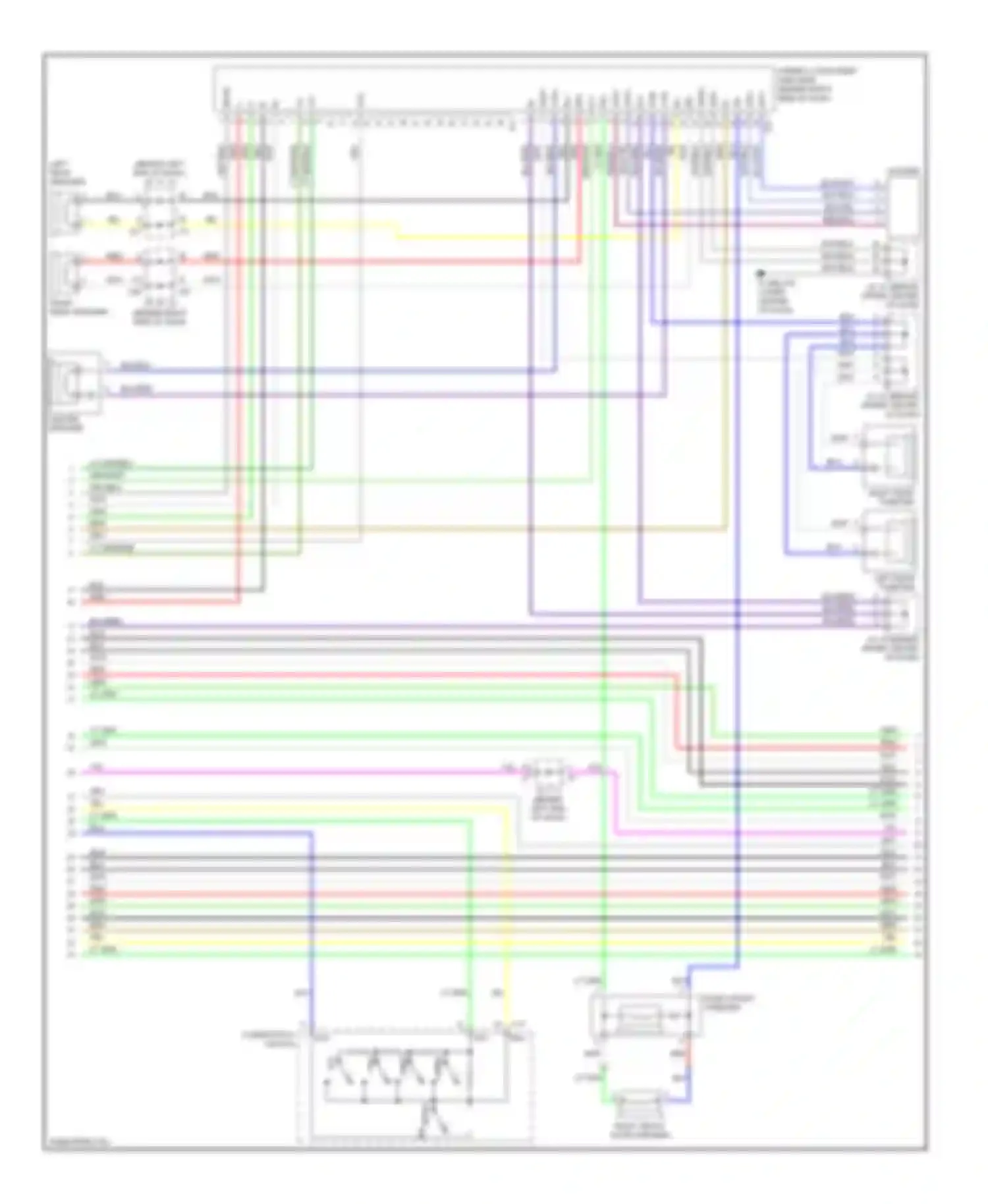 Sienna Toyota II (2003-2005): 10-speaker system circuit, with navigation with rear seat entertainment (3 of 4)
