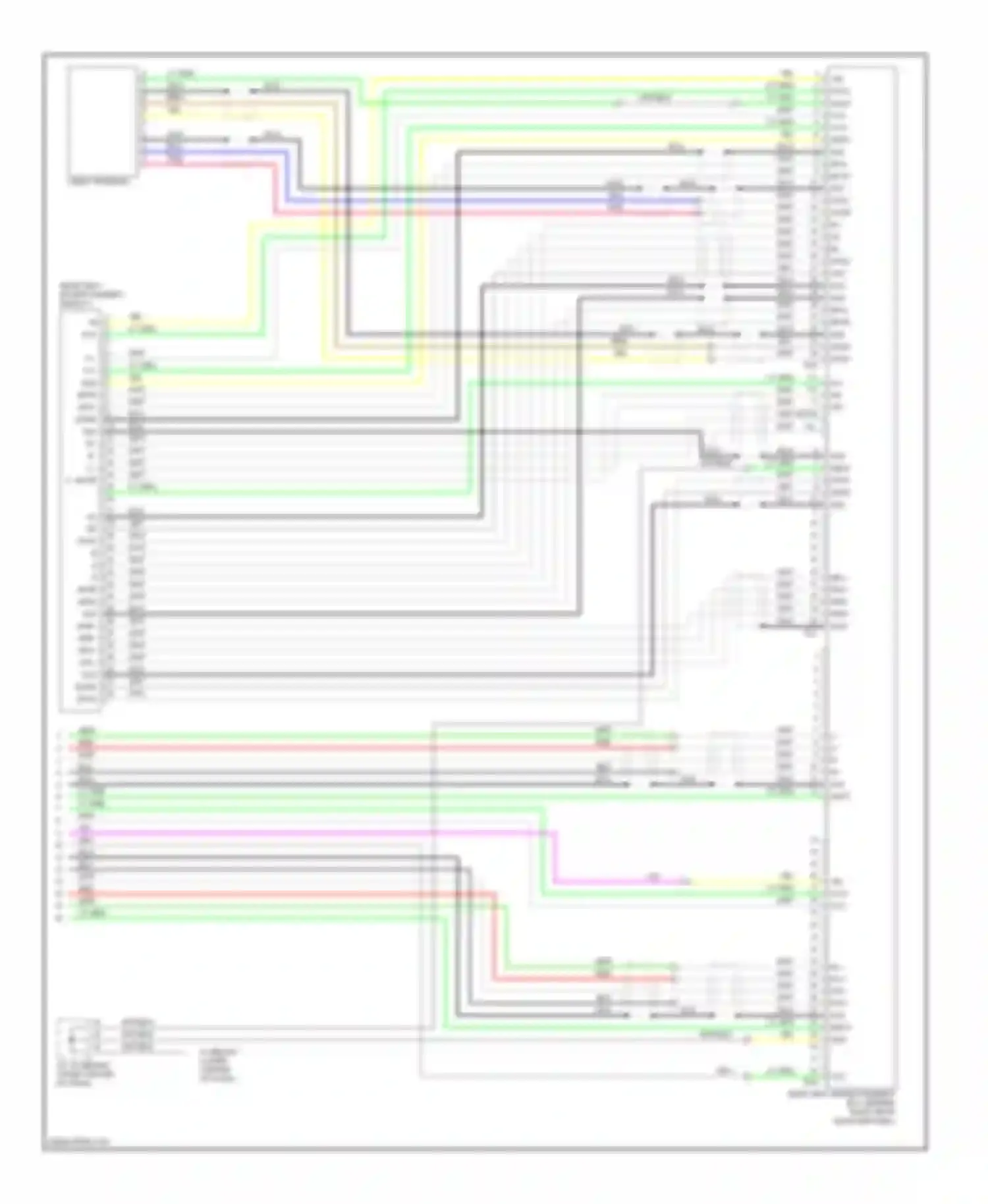 Sienna Toyota II (2003-2005): 10-speaker system circuit, without navigation with rear seat entertainment (3 of 3)