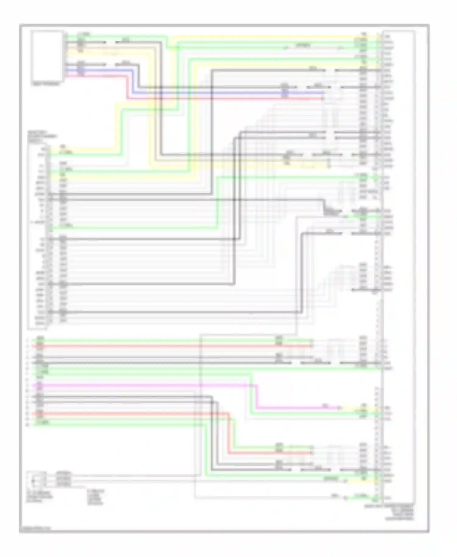 Sienna Toyota II (2003-2005): 6-speaker system circuit, without navigation with rear seat entertainment (2 of 2)
