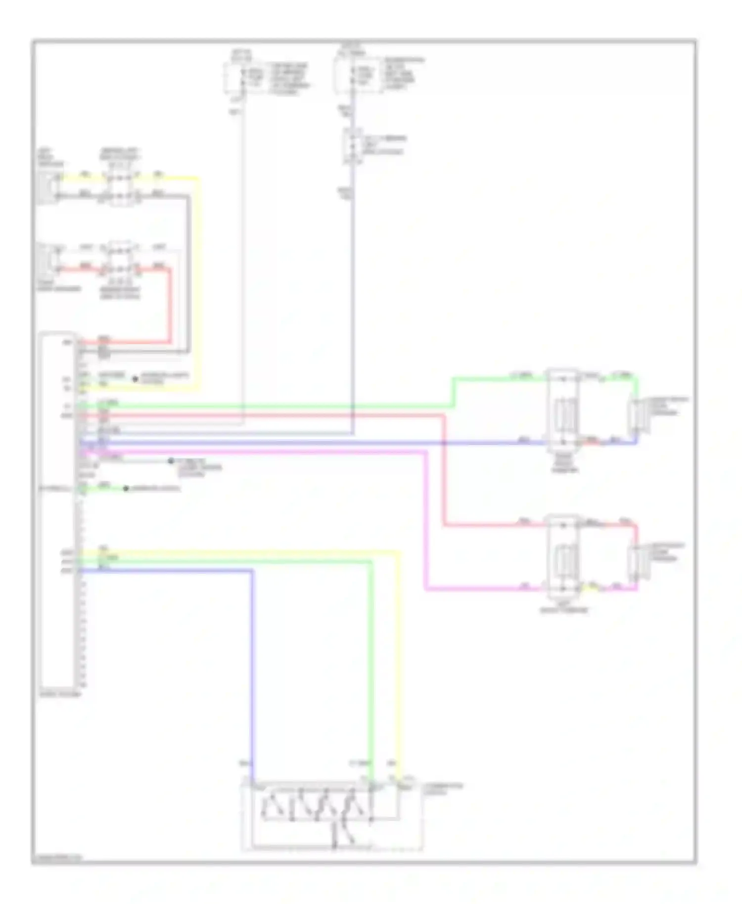 Sienna Toyota II (2003-2005): 6-speaker system circuit, without navigation without rear seat audio