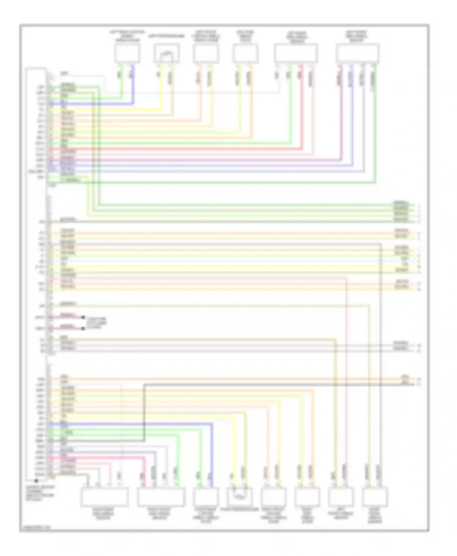 Sienna Toyota II (2003-2005): Supplemental restraints circuit (1 of 2)
