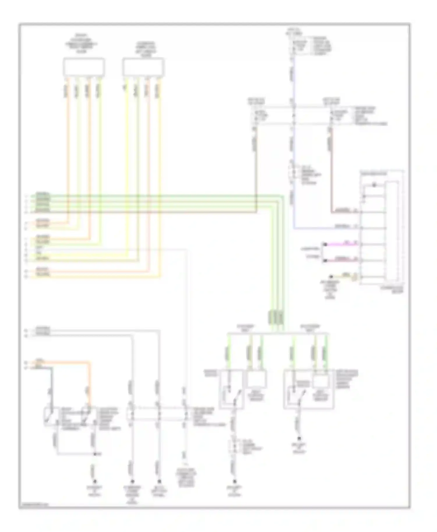 Sienna Toyota II (2003-2005): Supplemental restraints circuit (2 of 2)