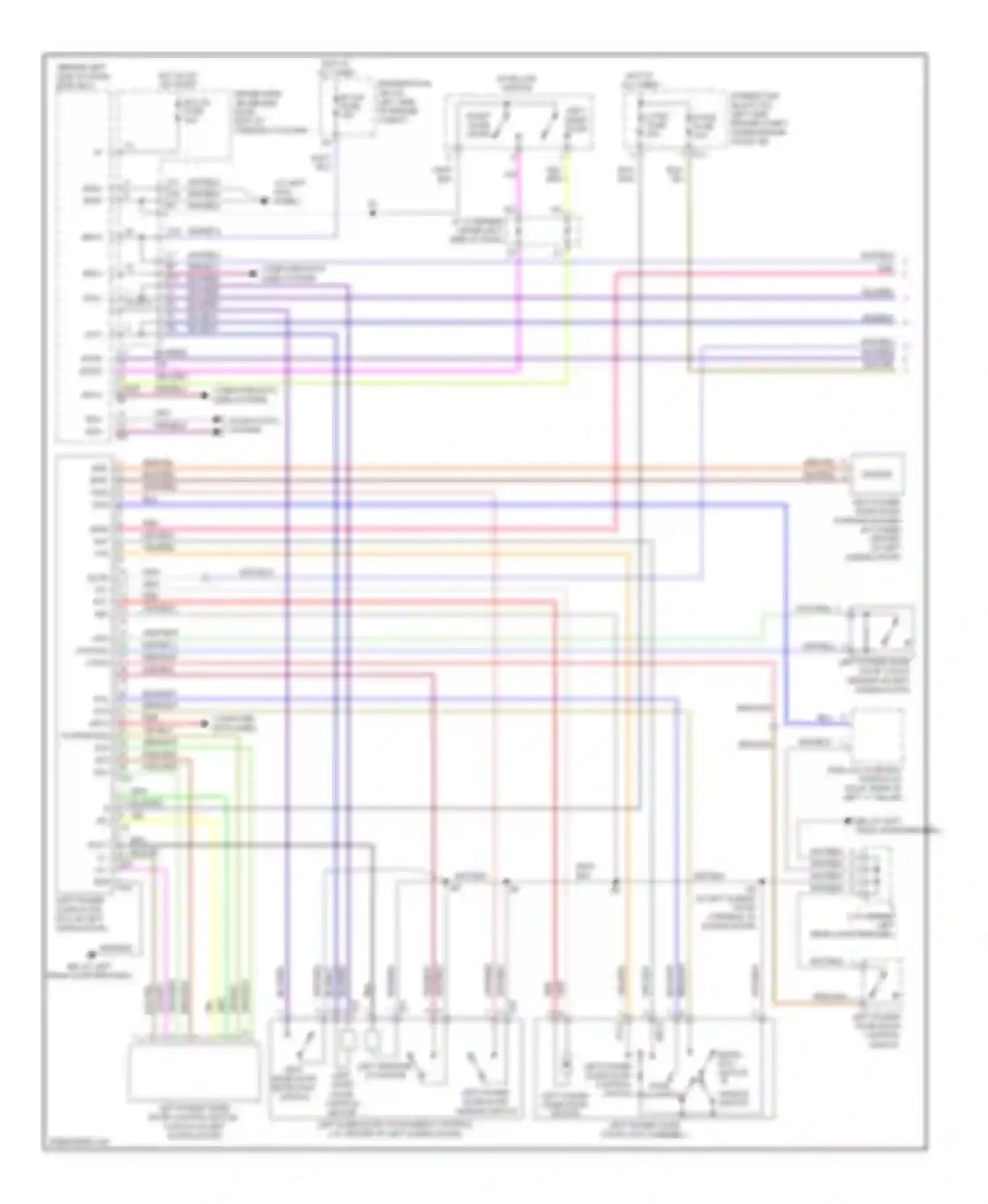 Sienna Toyota II (2003-2005): Power sliding door circuit (1 of 2)