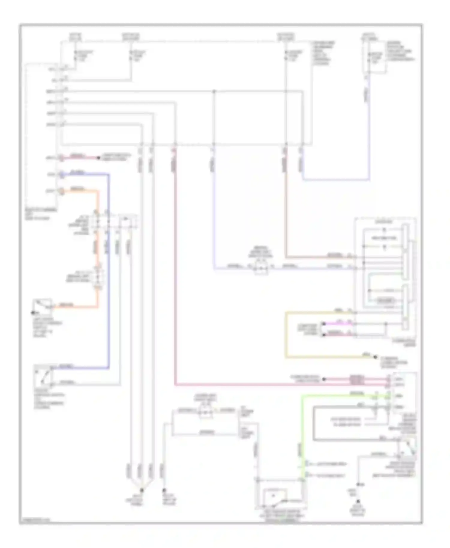 Sienna Toyota II (2003-2005): Warning systems circuit