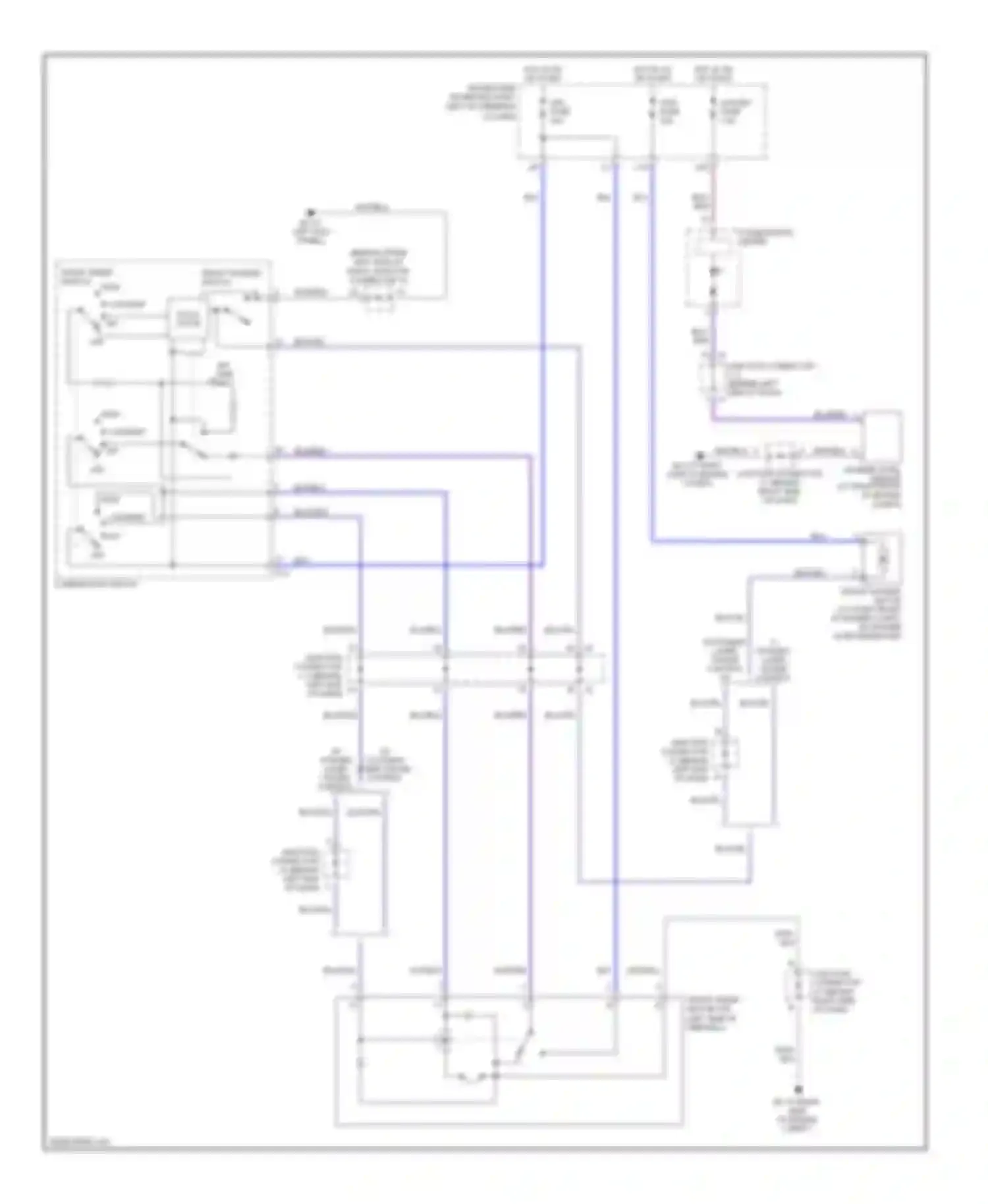 Sienna Toyota II (2003-2005): Front wiper/washer circuit