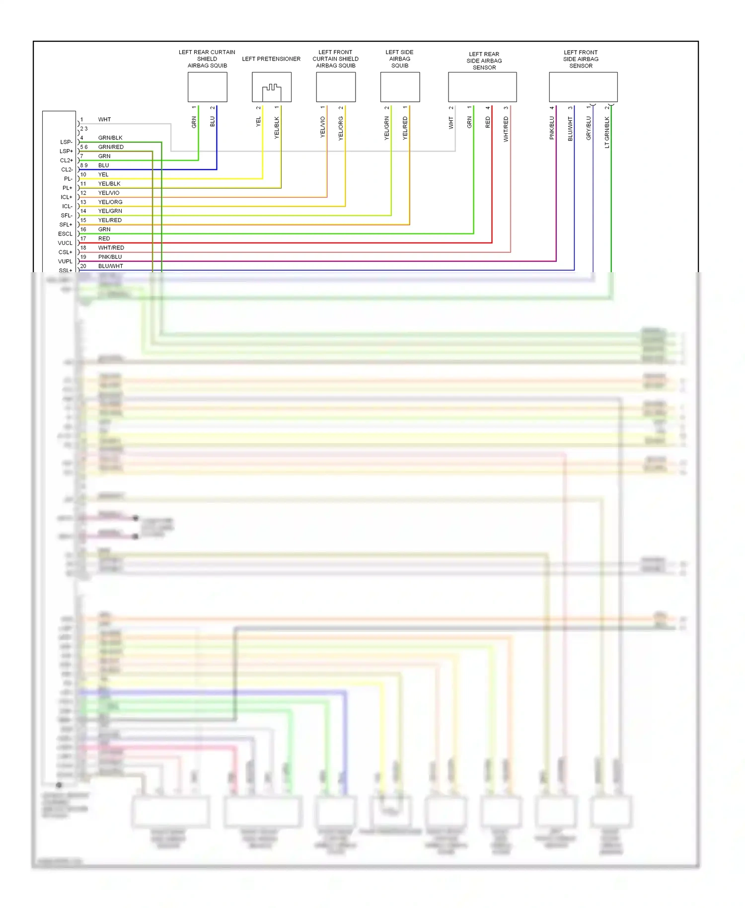 Toyota Sienna II (2003-2005) computer data lines system wiring diagram  (20 of 21)