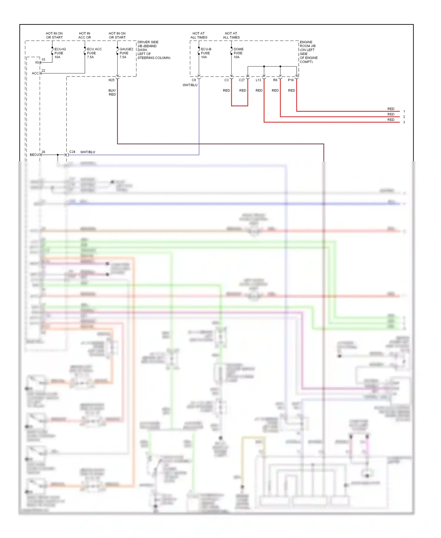Toyota Sienna II (2003-2005) computer data lines system wiring diagram  (13 of 21)