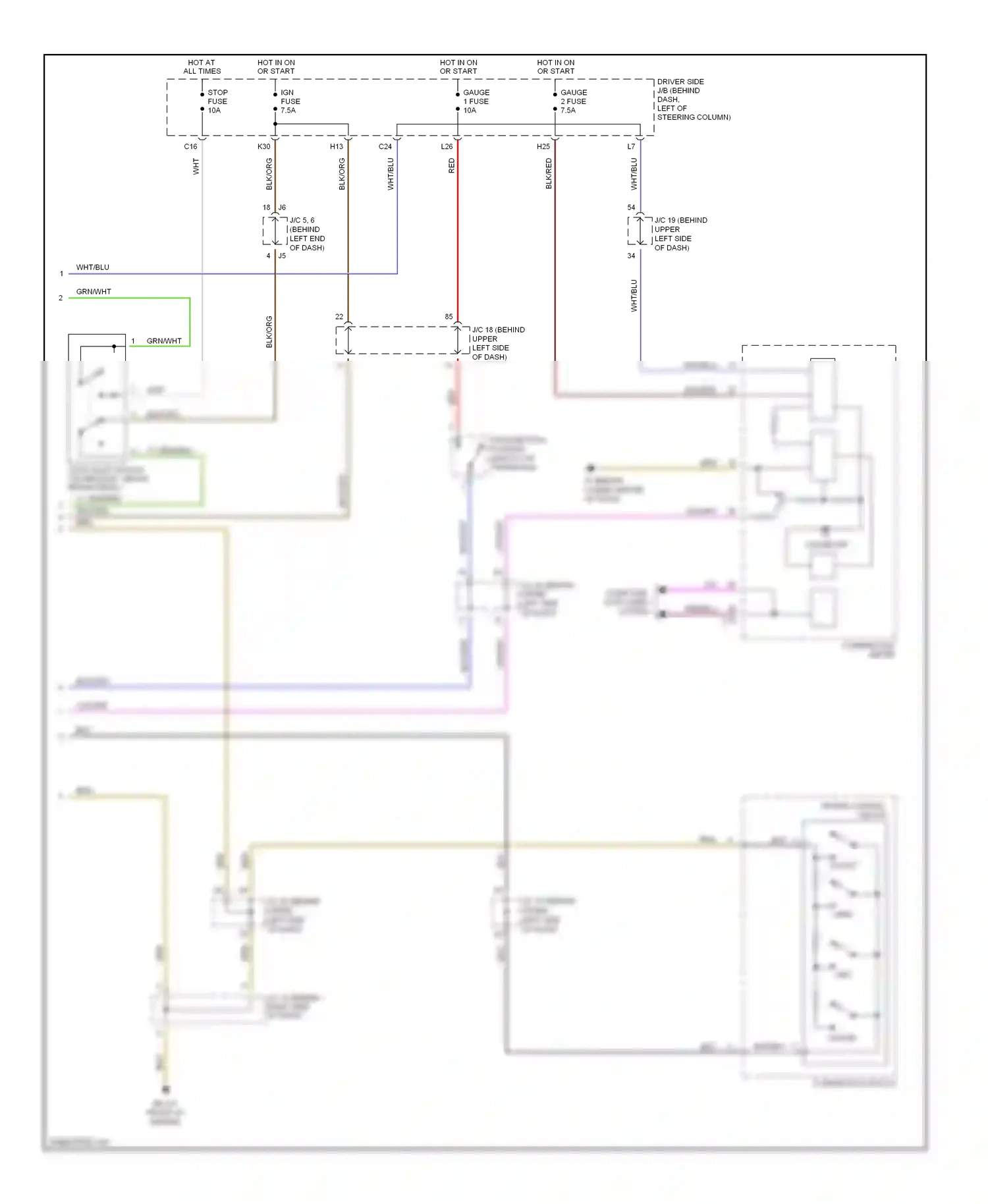 Toyota Sienna II (2003-2005) computer data lines system wiring diagram  (5 of 21)