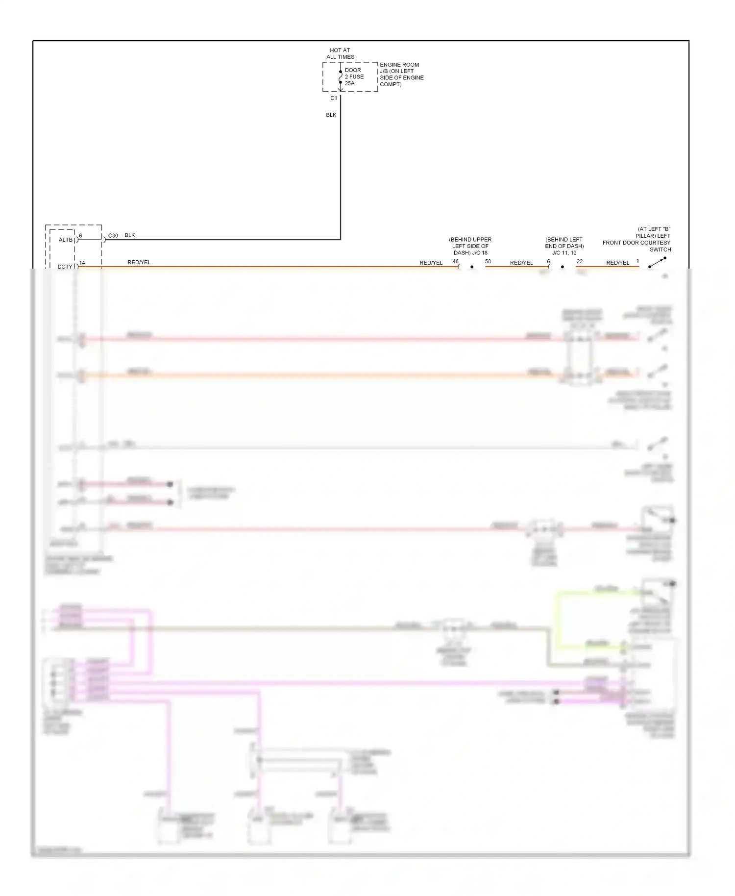 Toyota Sienna II (2003-2005) computer data lines system wiring diagram  (16 of 21)