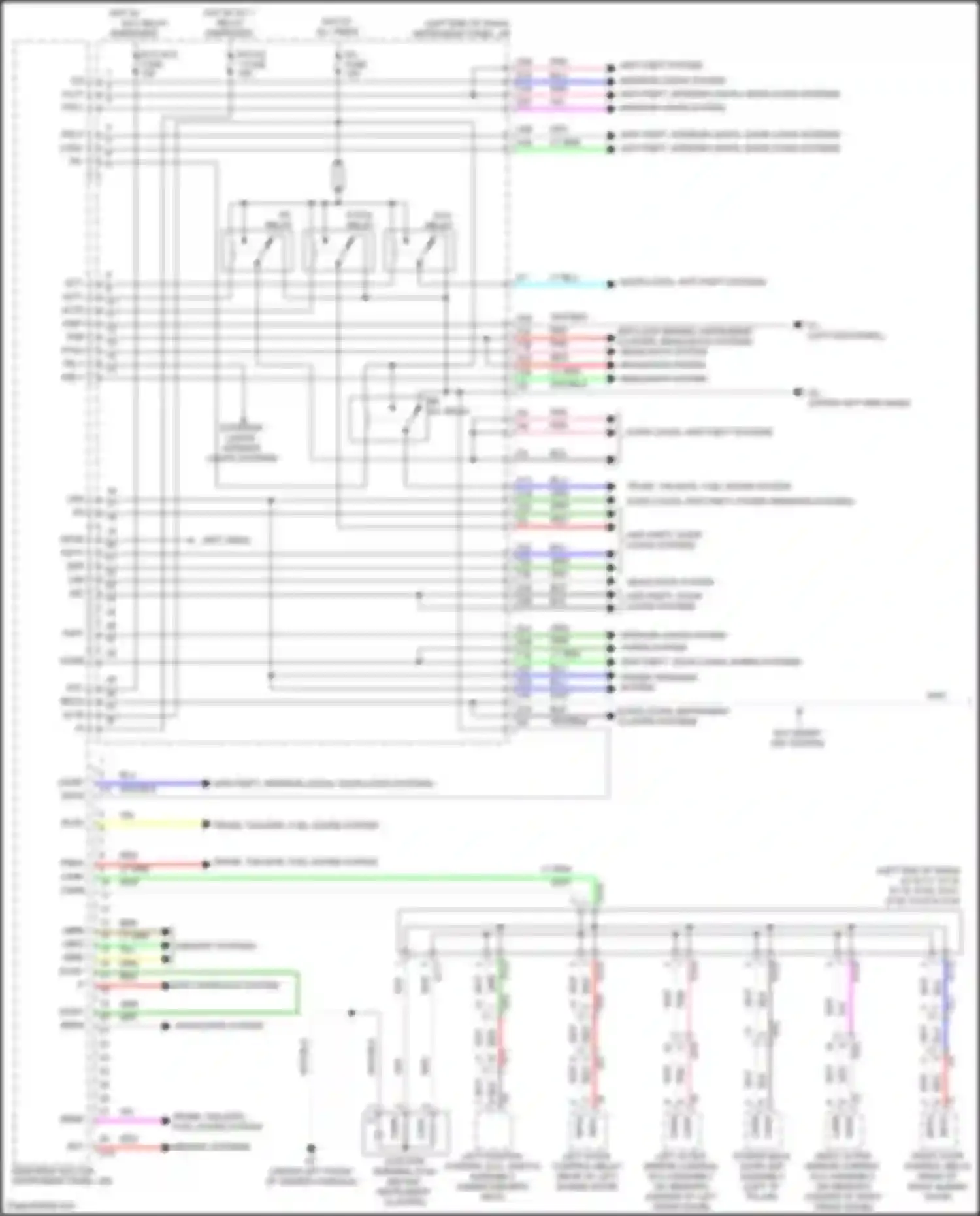 Sienna Toyota III facelift 2 (2017-2020): Body control modules circuit (1 of 2)