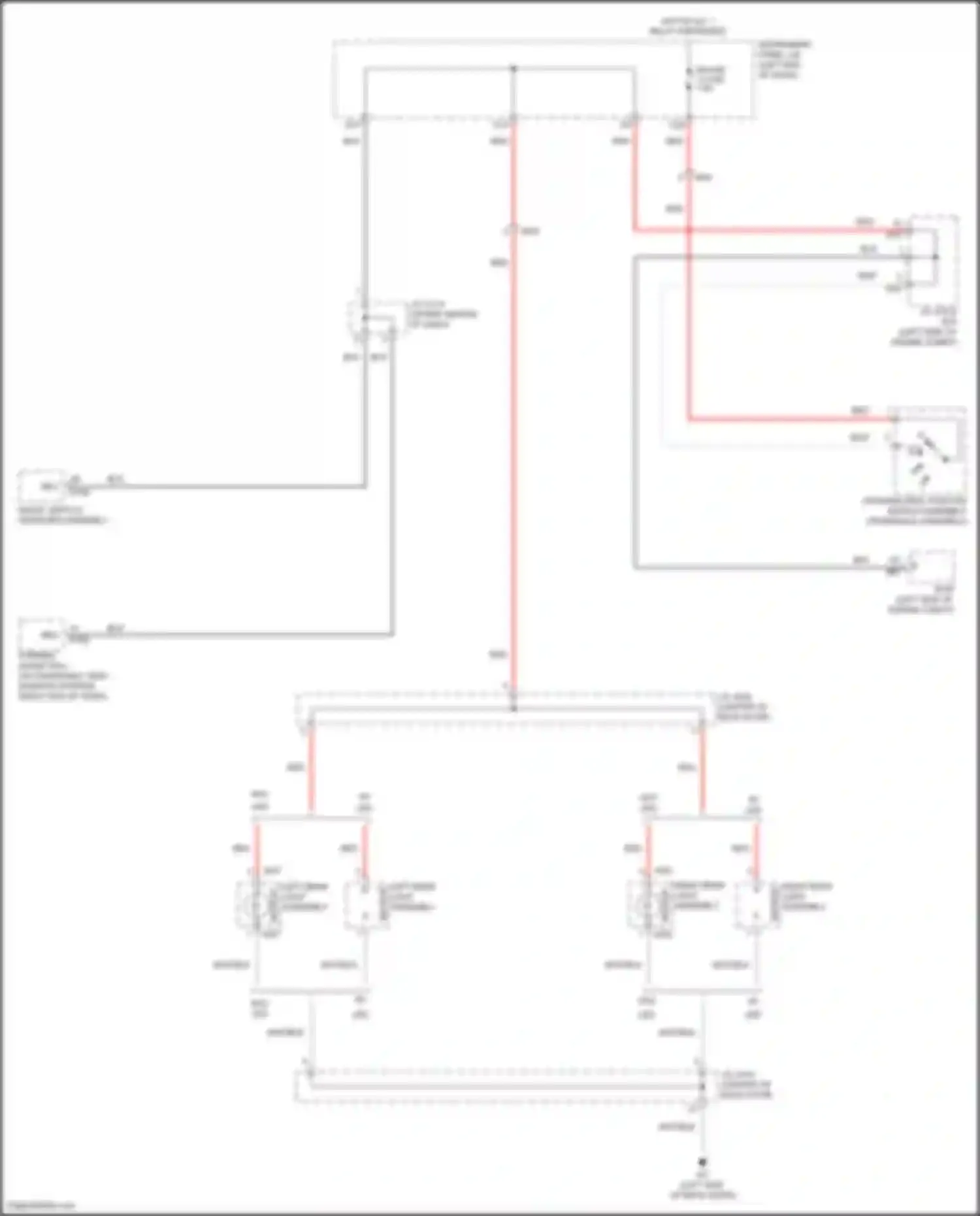 Sienna Toyota III facelift 2 (2017-2020): Backup lamps circuit