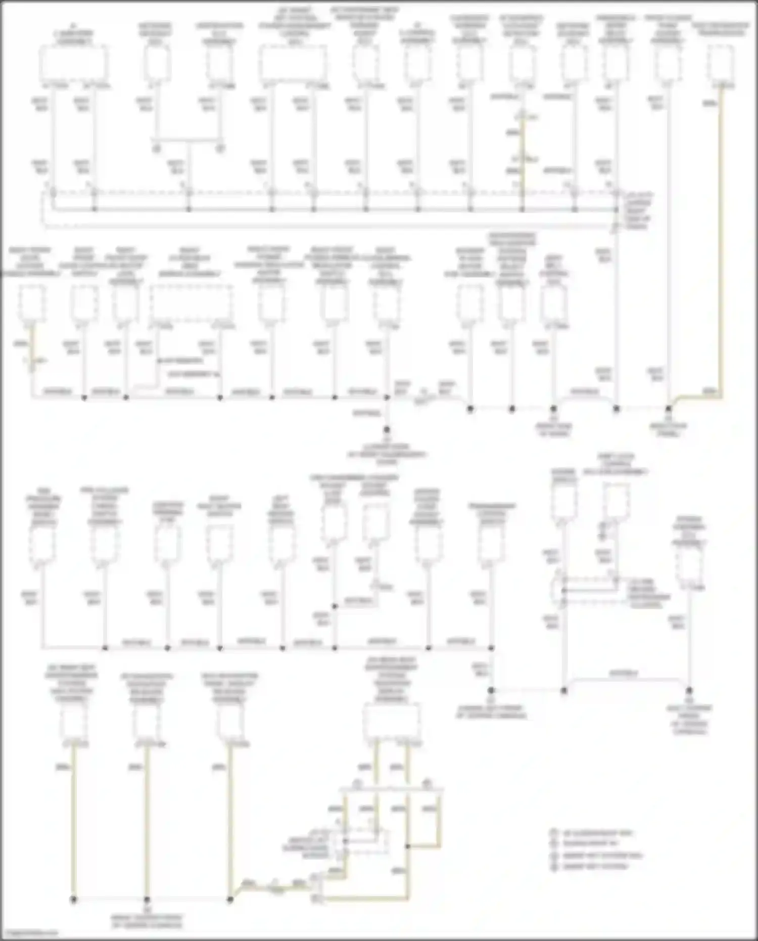 Sienna Toyota III facelift 2 (2017-2020): Ground distribution circuit (4 of 6)
