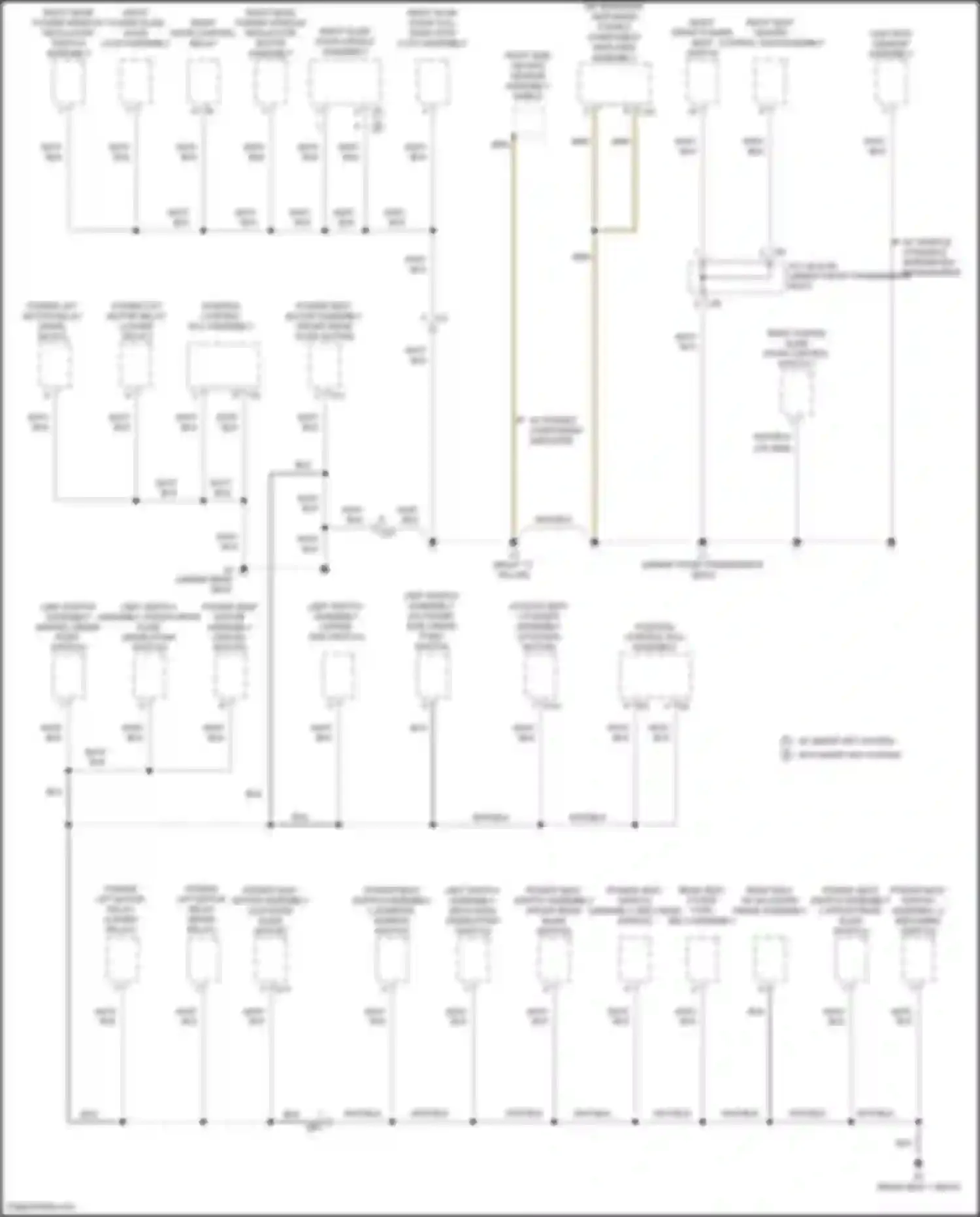 Sienna Toyota III facelift 2 (2017-2020): Ground distribution circuit (5 of 6)