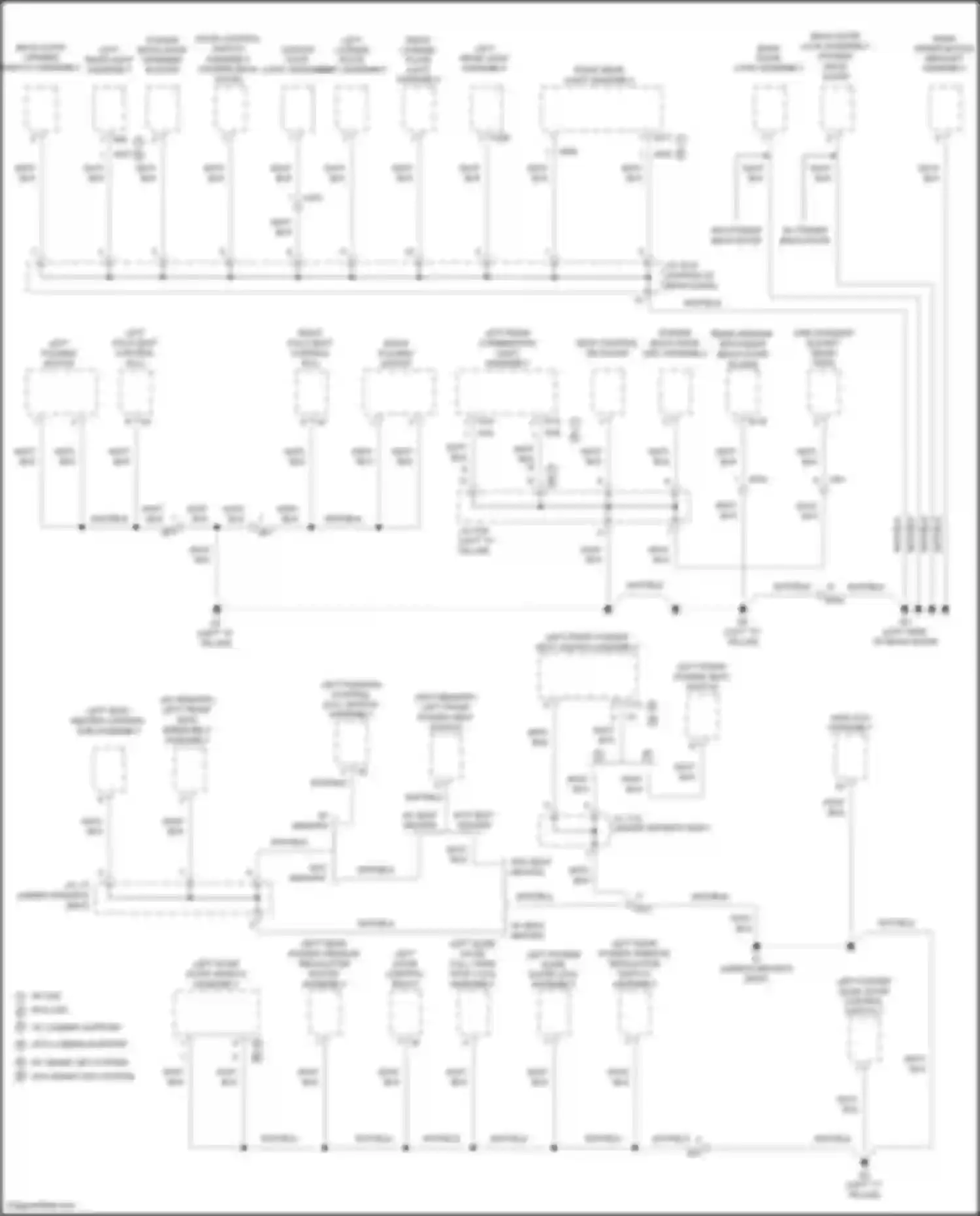 Sienna Toyota III facelift 2 (2017-2020): Ground distribution circuit (6 of 6)