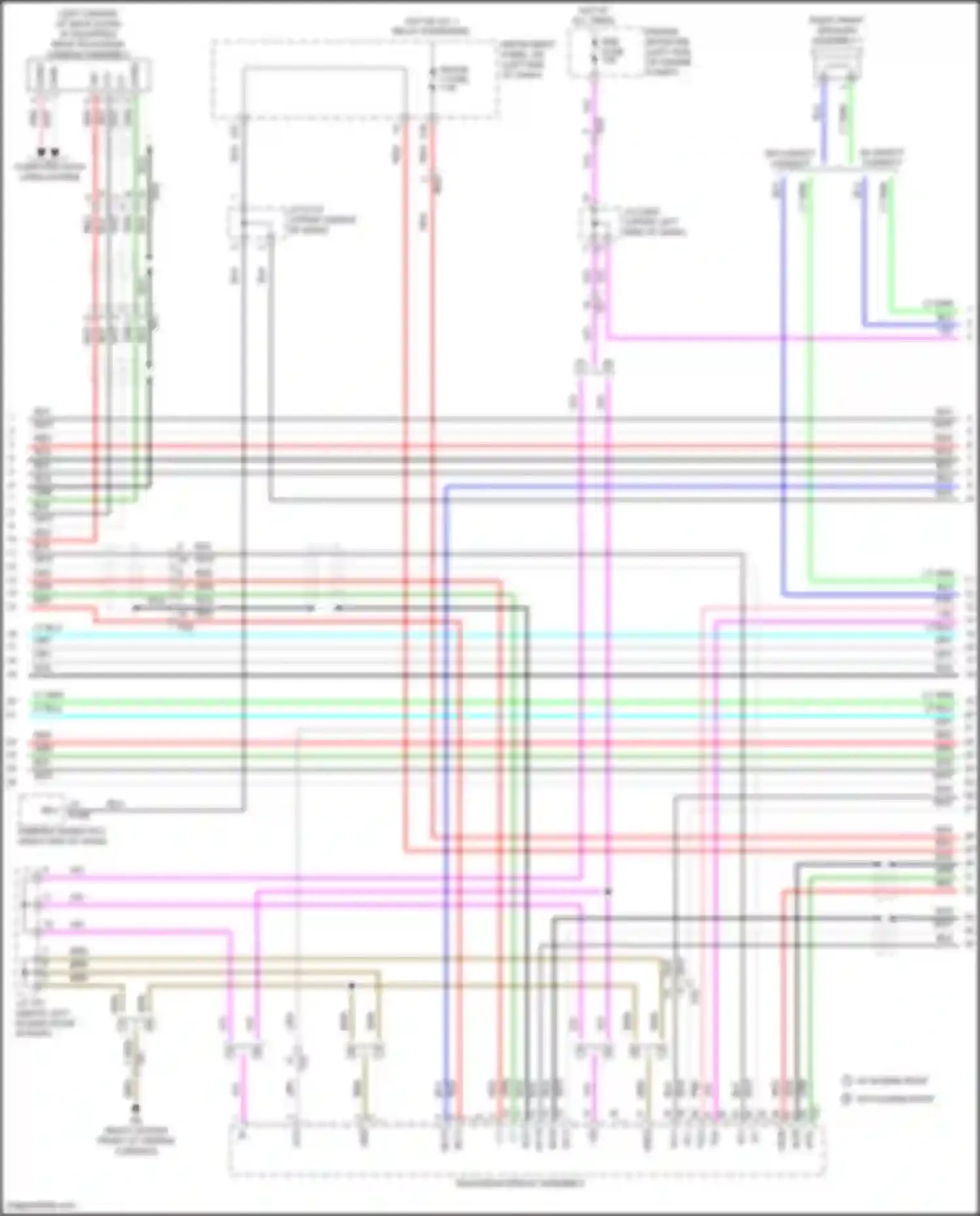 Sienna Toyota III facelift 2 (2017-2020): Navigation circuit, w/ separate amplifier (2 of 7)