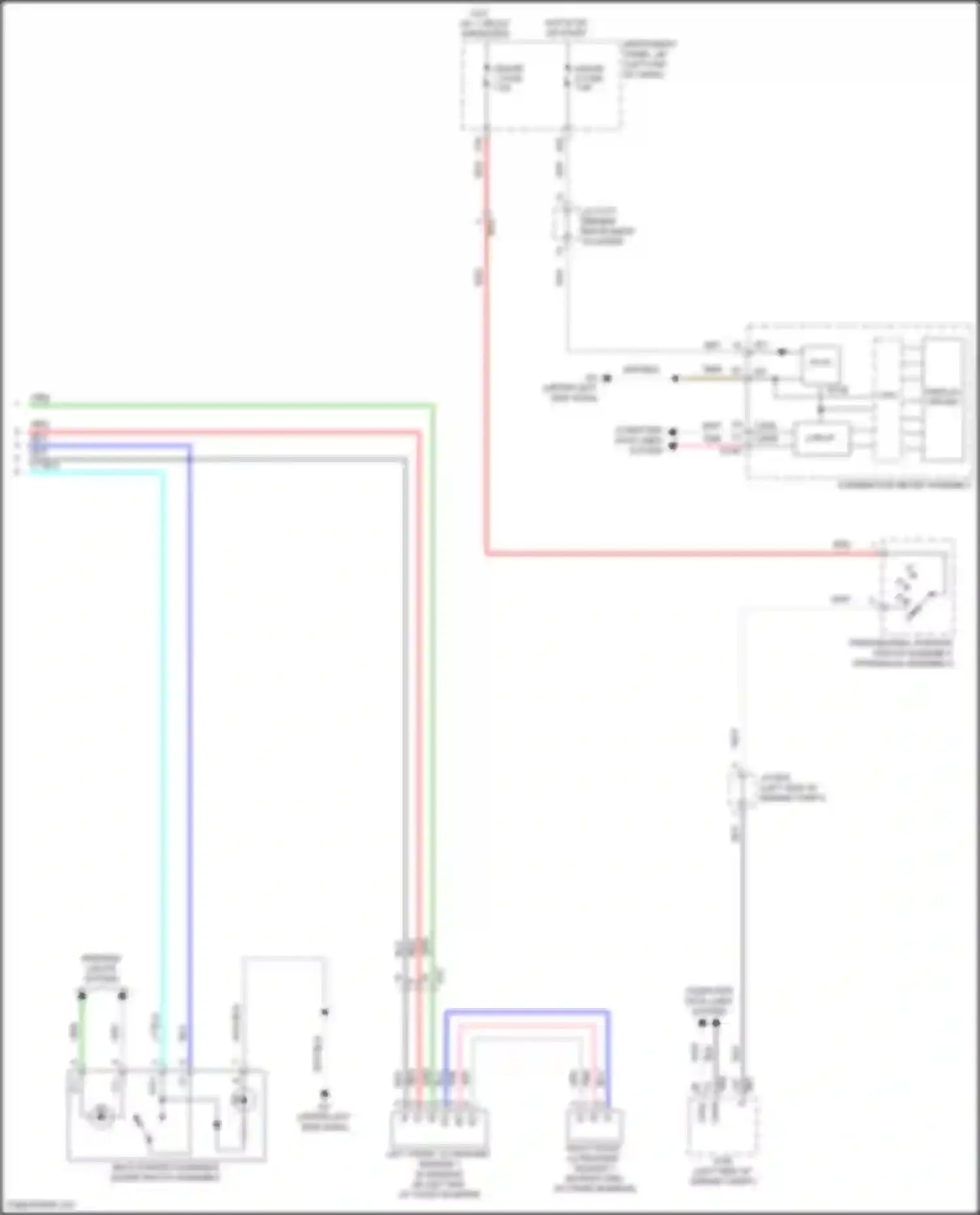 Sienna Toyota III facelift 2 (2017-2020): Rear sonar circuit (2 of 2)