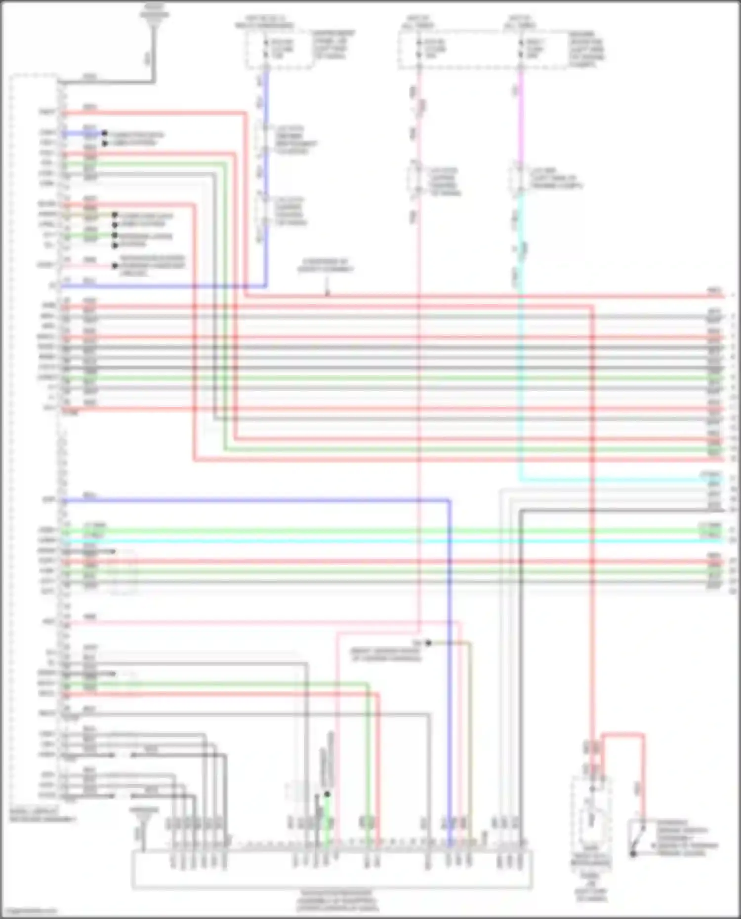 Sienna Toyota III facelift 2 (2017-2020): Radio circuit, w/ built-in amplifier (1 of 6)