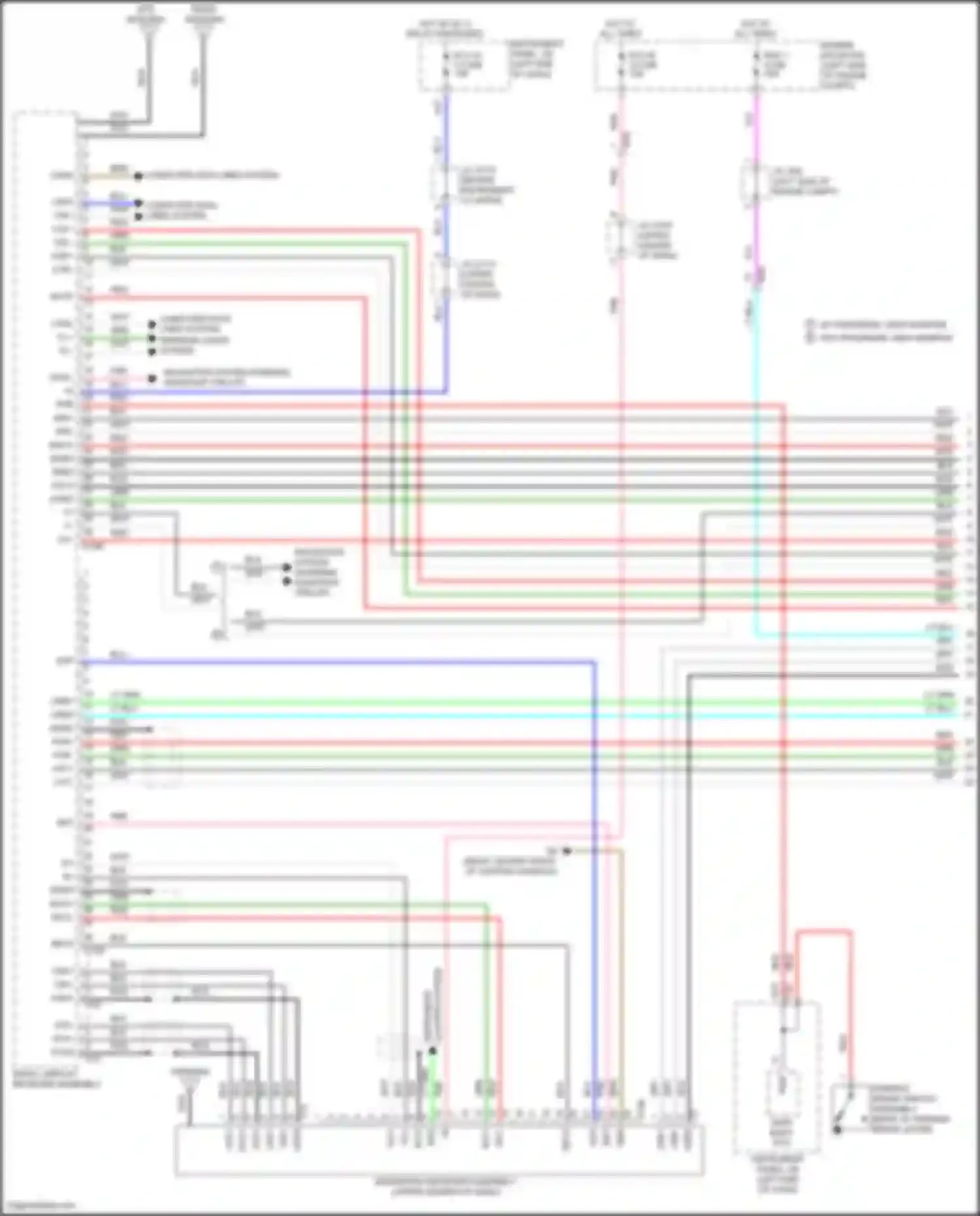 Sienna Toyota III facelift 2 (2017-2020): Radio circuit, w/ separate amplifier (1 of 7)