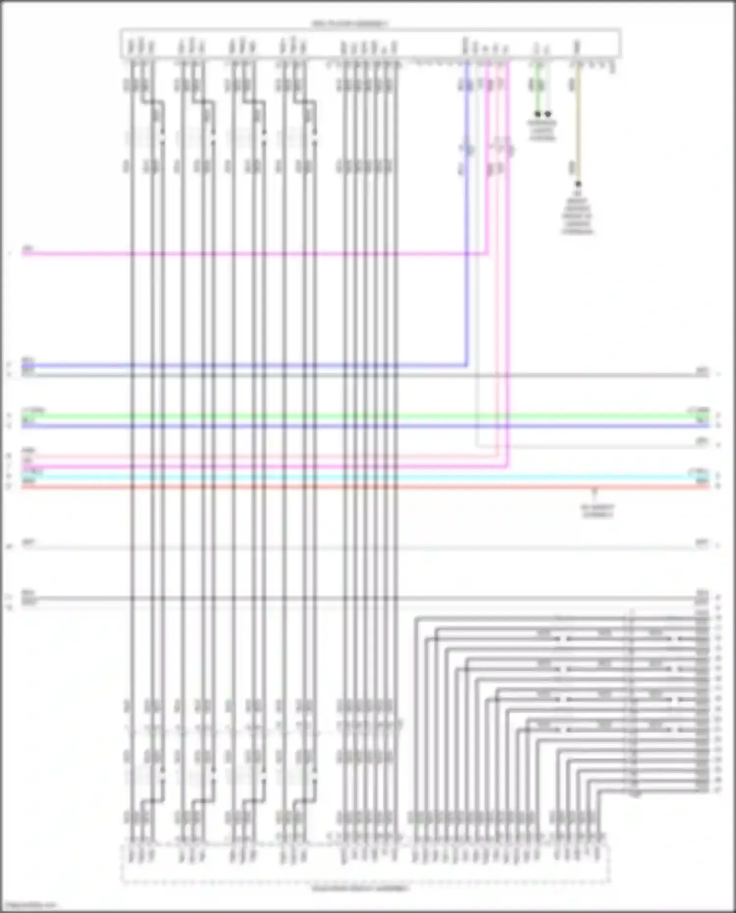 Sienna Toyota III facelift 2 (2017-2020): Radio circuit, w/ separate amplifier (4 of 7)
