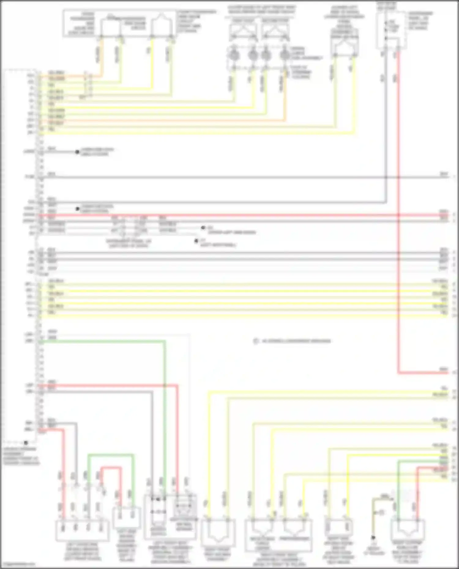 Sienna Toyota III facelift 2 (2017-2020): Supplemental restraints circuit (1 of 3)
