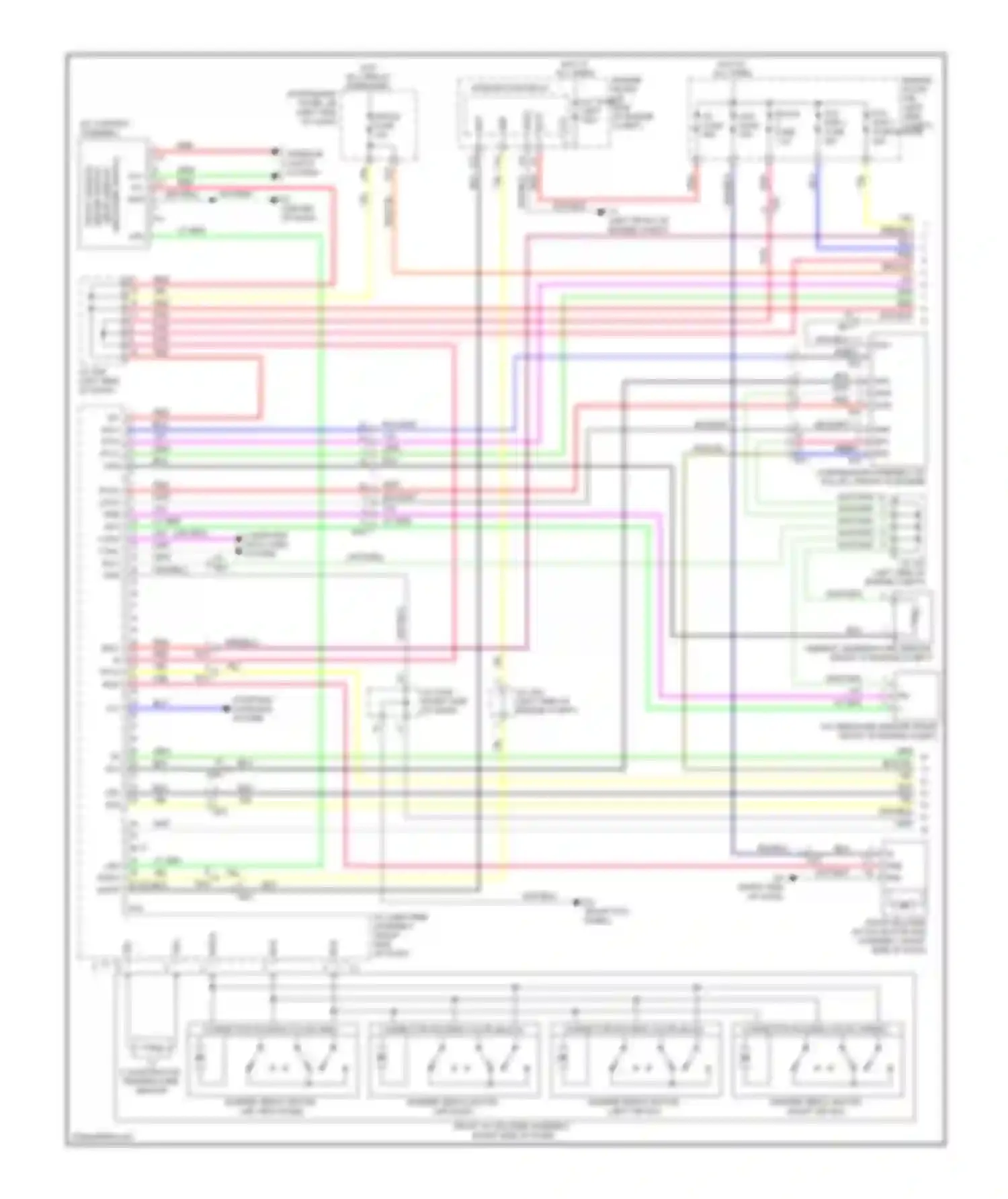 Sienna Toyota III (2010-2014): A/c circuit (1 of 2)