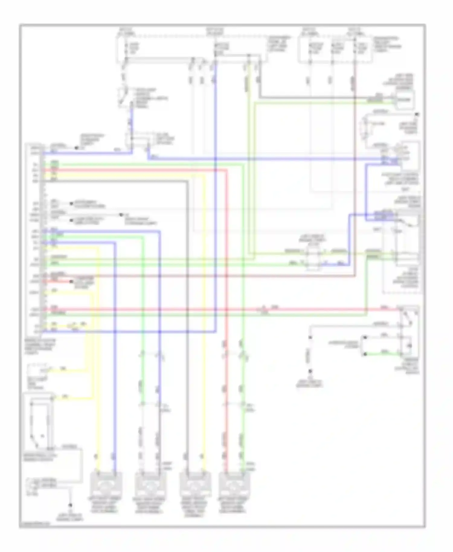 Sienna Toyota III (2010-2014): Anti-lock brakes circuit (1 of 2)