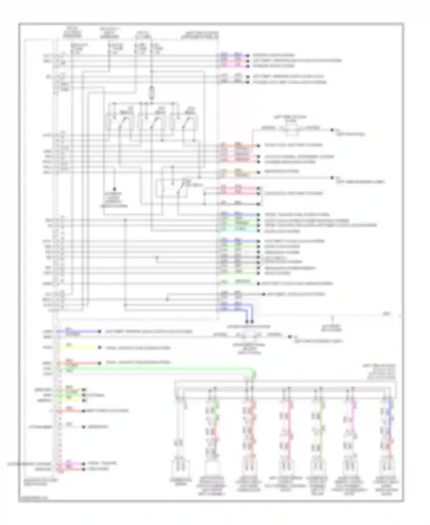 Sienna Toyota III (2010-2014): Body ecu circuit (1 of 2)