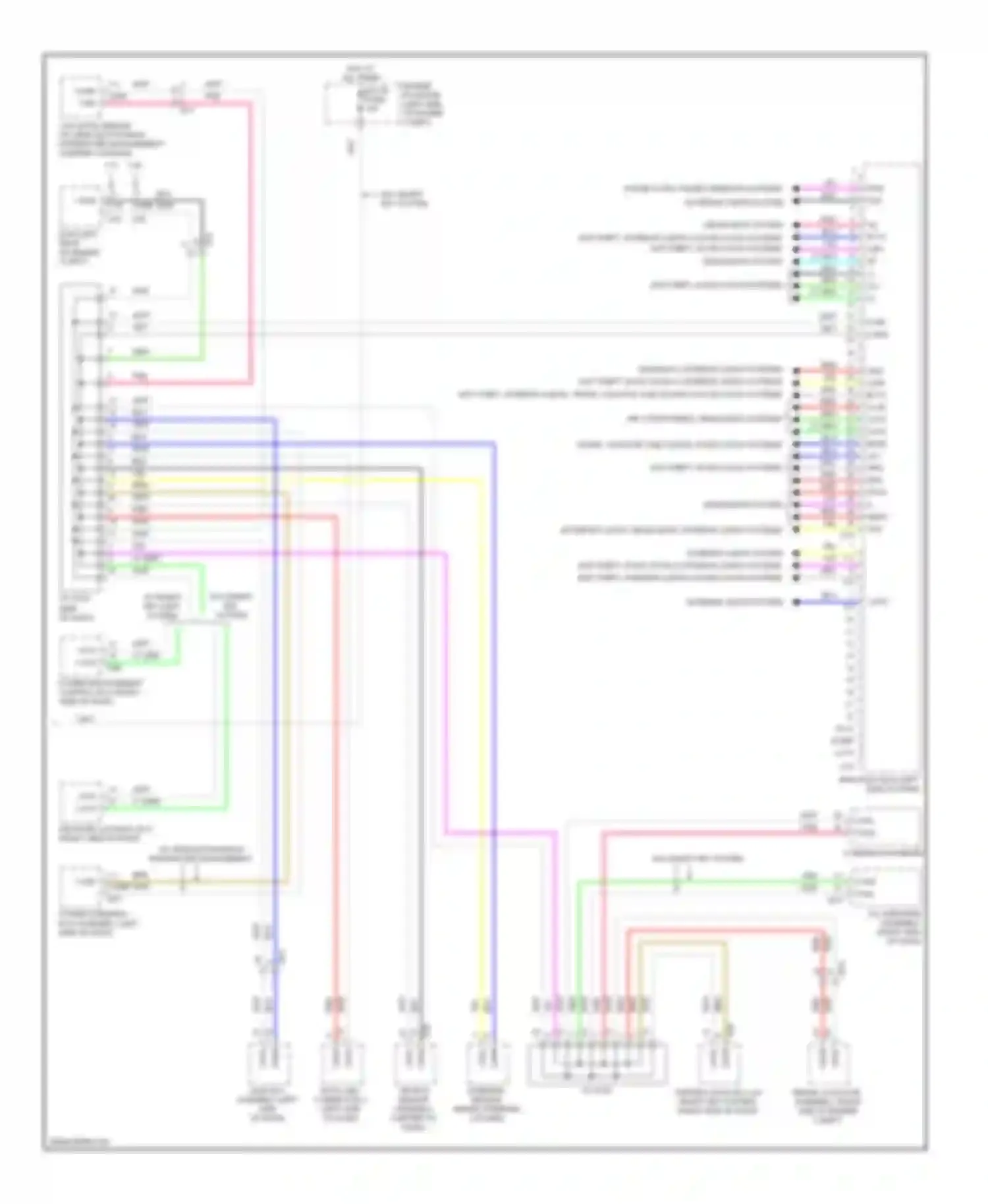 Sienna Toyota III (2010-2014): Body ecu circuit (2 of 2)