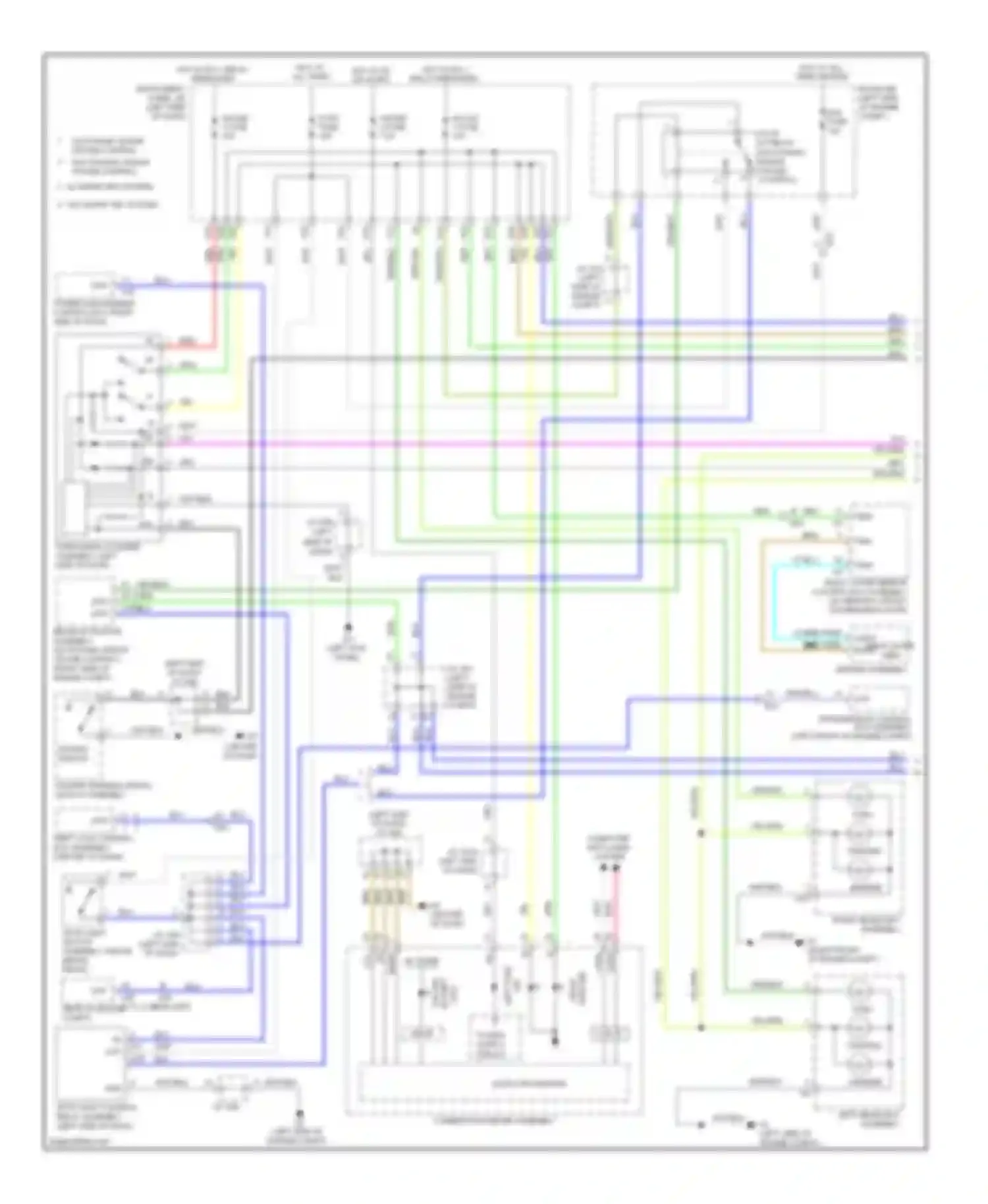 Sienna Toyota III (2010-2014): Exterior lamps circuit (1 of 2)