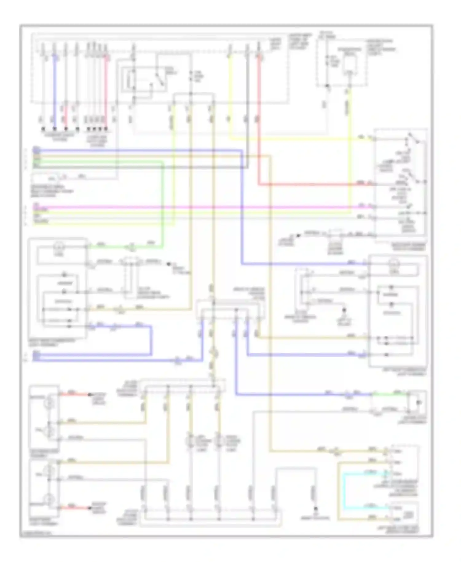 Sienna Toyota III (2010-2014): Exterior lamps circuit (2 of 2)