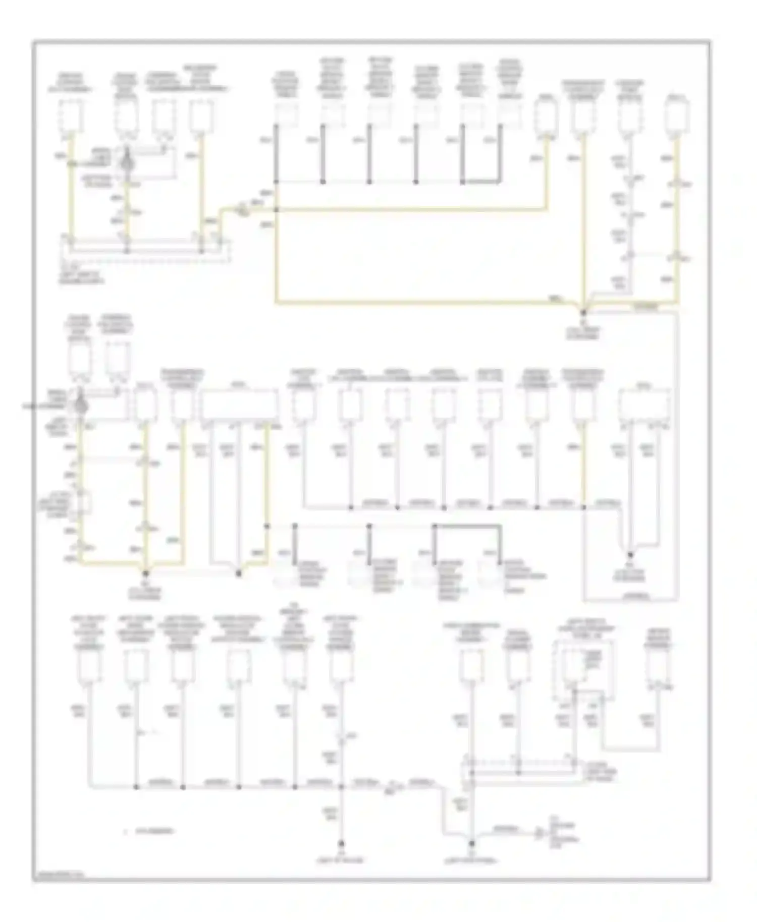 Sienna Toyota III (2010-2014): Ground distribution circuit (2 of 6)