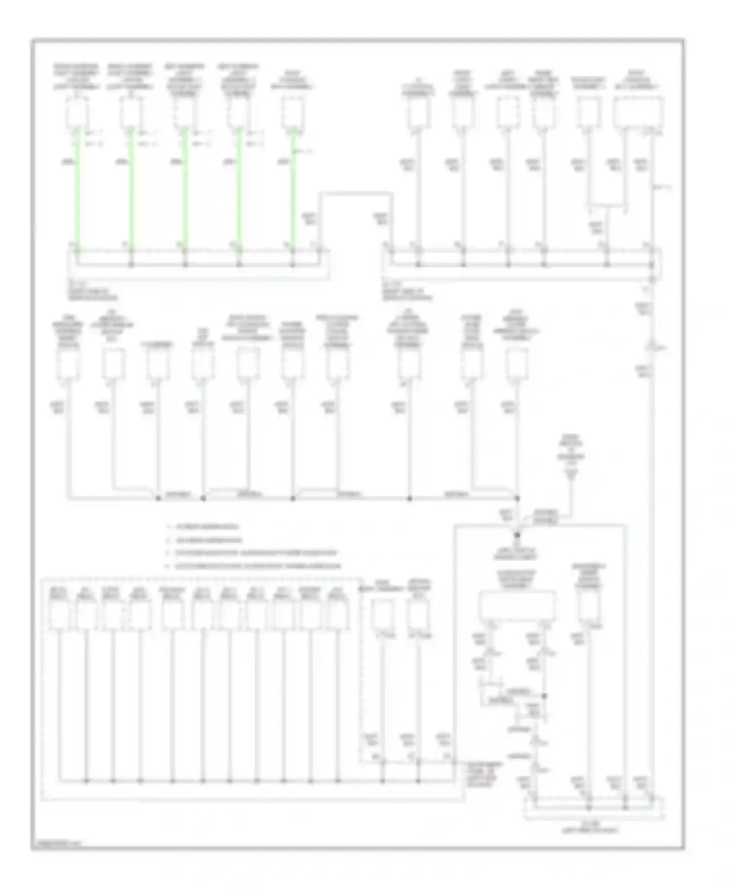 Sienna Toyota III (2010-2014): Ground distribution circuit (3 of 6)