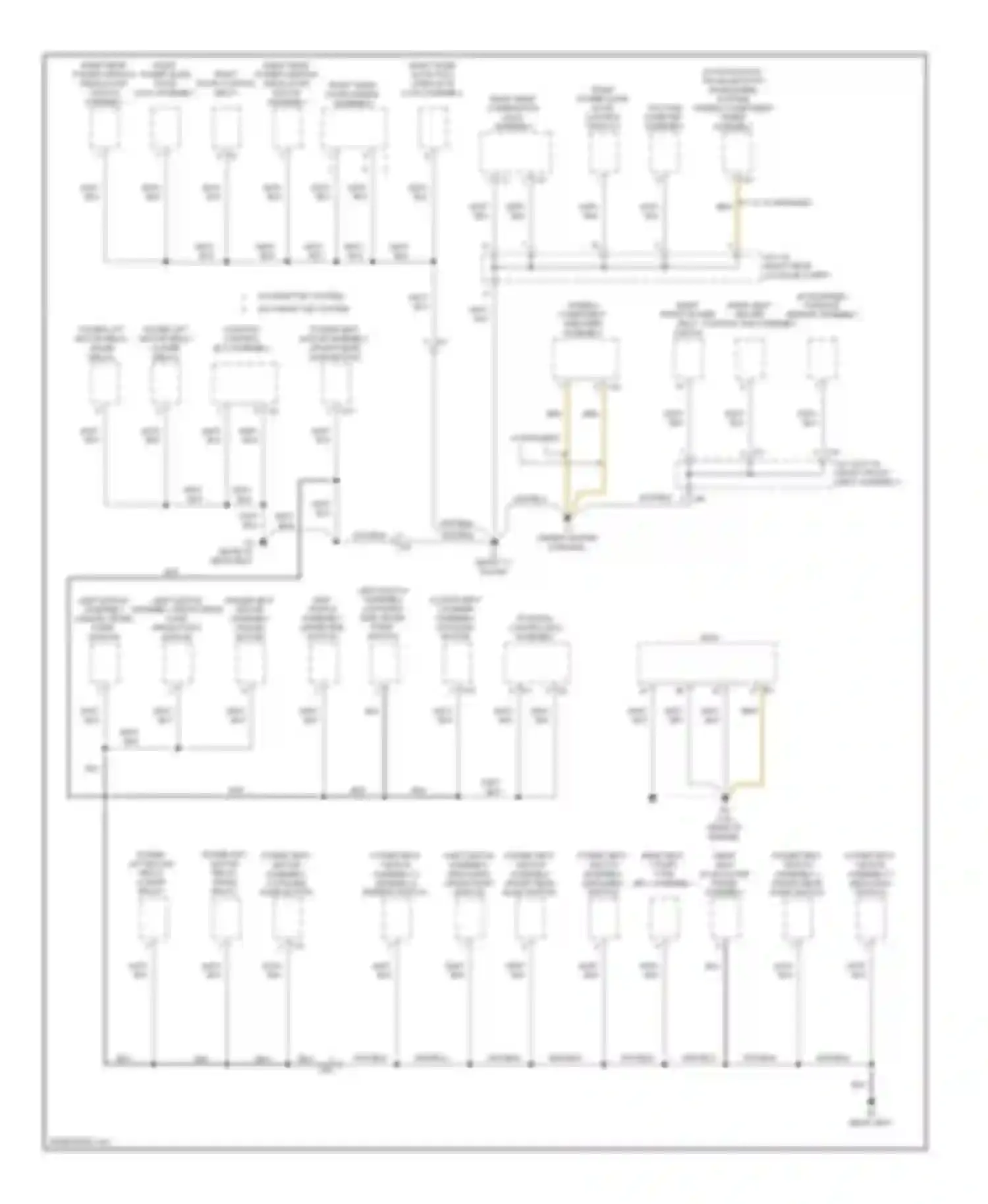Sienna Toyota III (2010-2014): Ground distribution circuit (5 of 6)