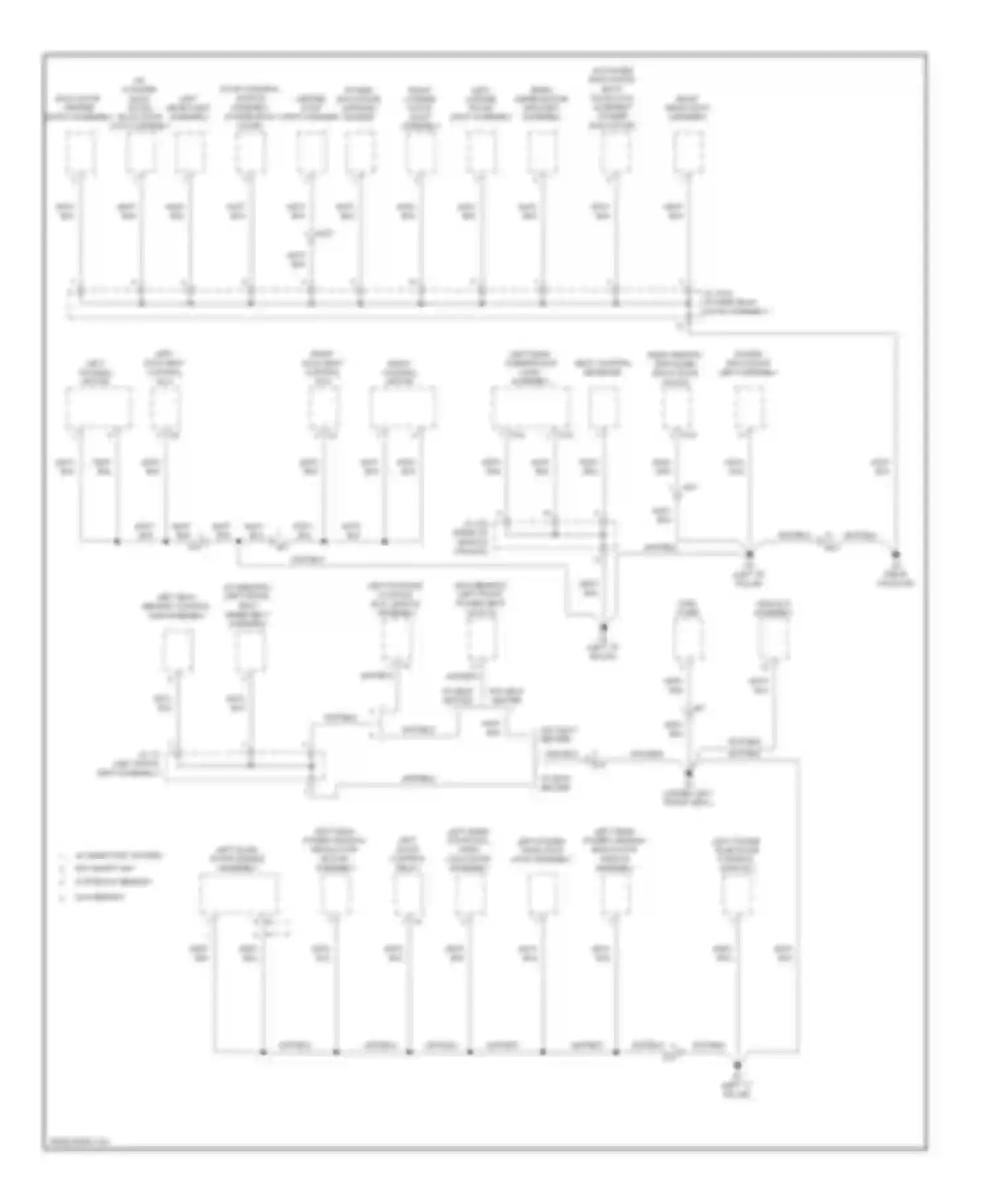 Sienna Toyota III (2010-2014): Ground distribution circuit (6 of 6)