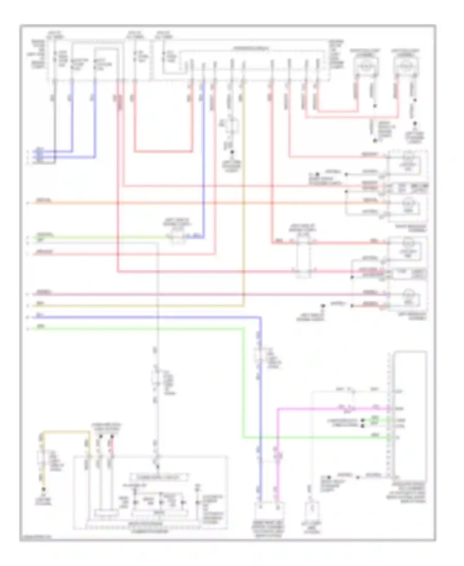 Sienna Toyota III (2010-2014): Headlights circuit (2 of 2)