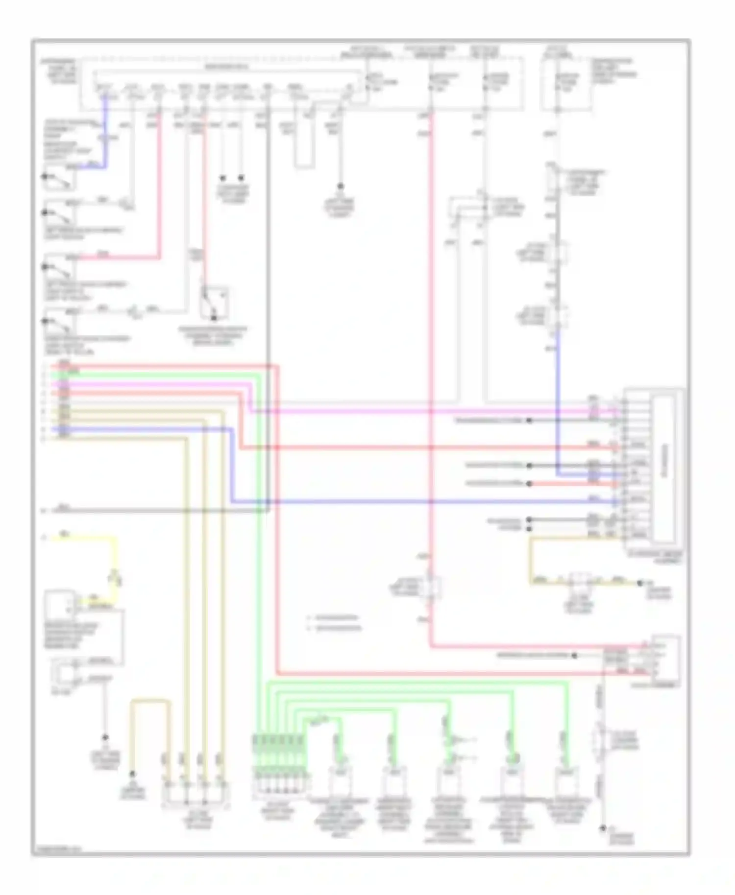 Sienna Toyota III (2010-2014): Instrument cluster circuit (2 of 2)