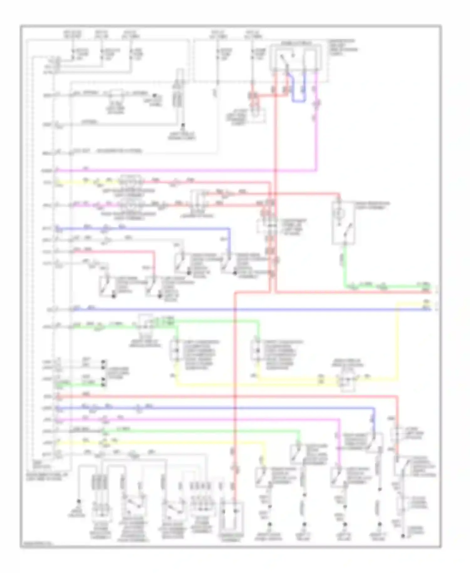 Sienna Toyota III (2010-2014): Courtesy lamps circuit (1 of 2)