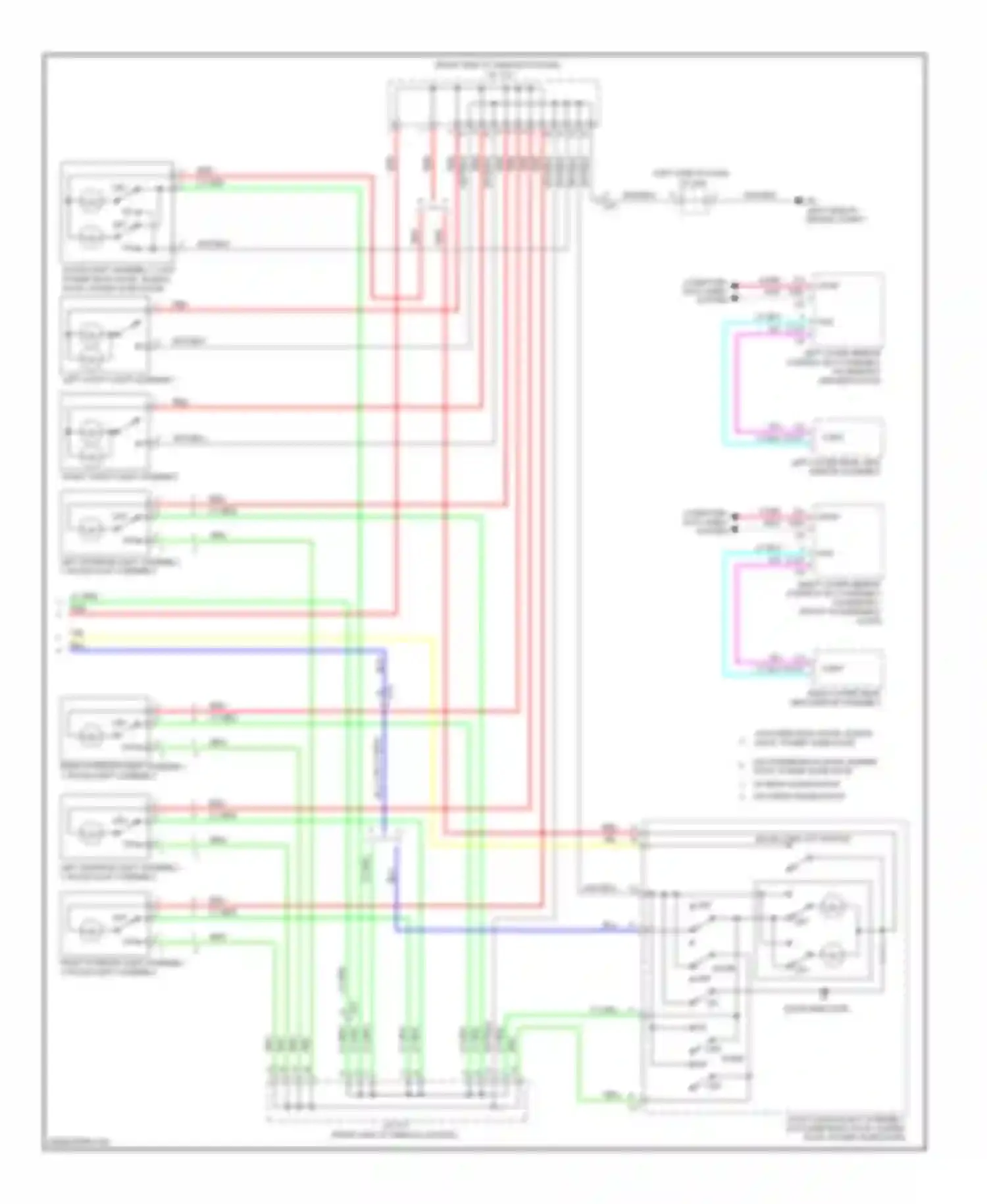 Sienna Toyota III (2010-2014): Courtesy lamps circuit (2 of 2)