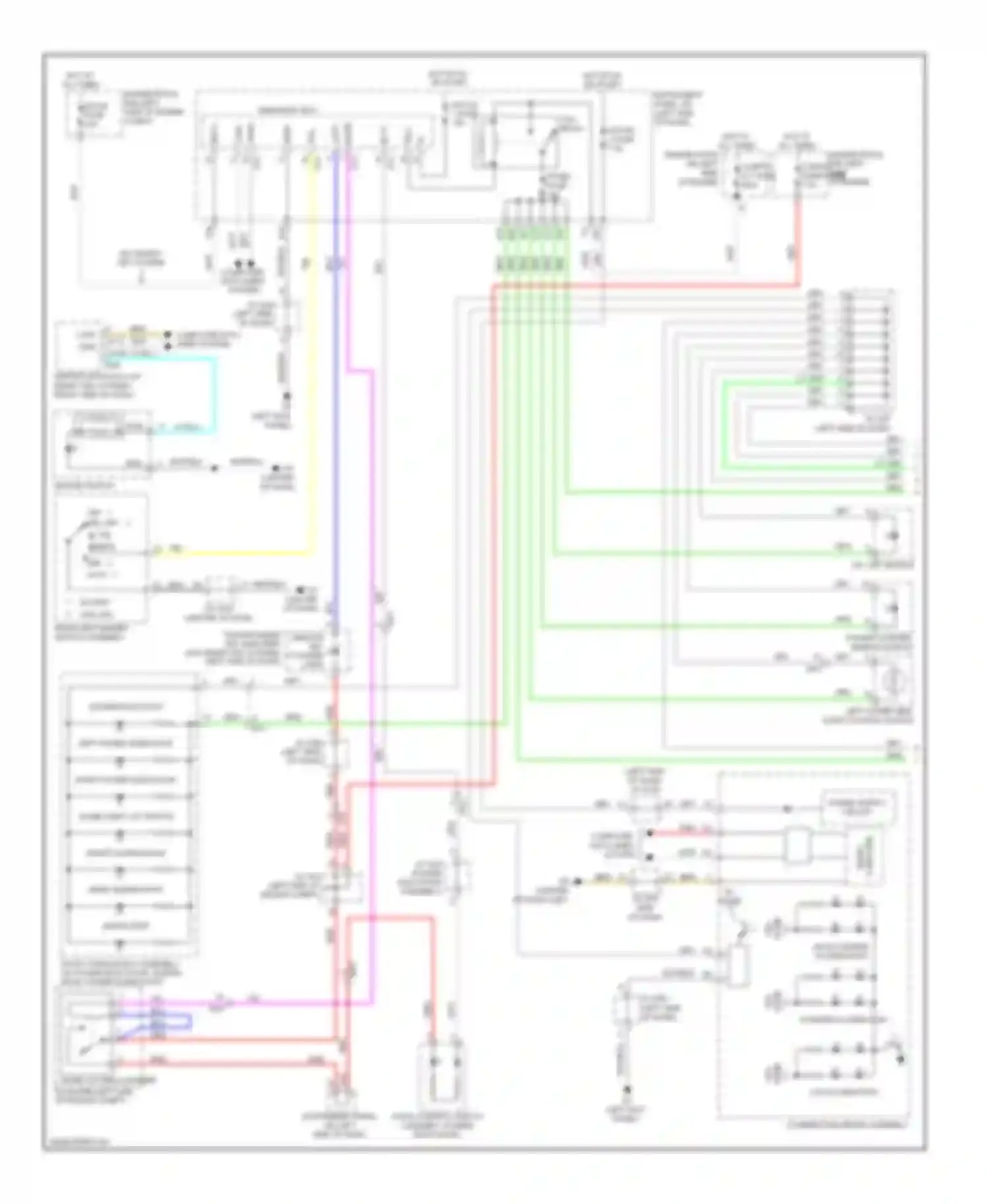Sienna Toyota III (2010-2014): Instrument illumination circuit (1 of 2)