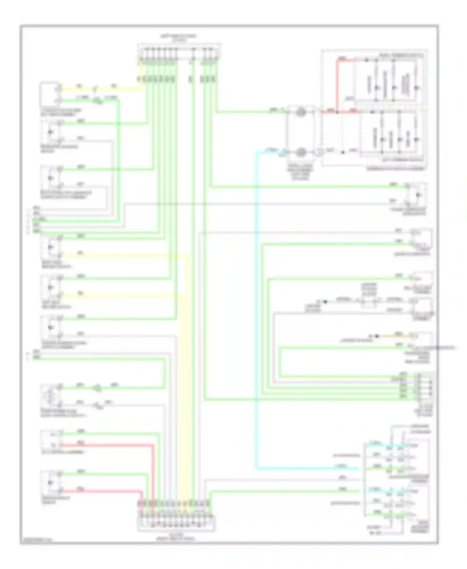 Sienna Toyota III (2010-2014): Instrument illumination circuit (2 of 2)
