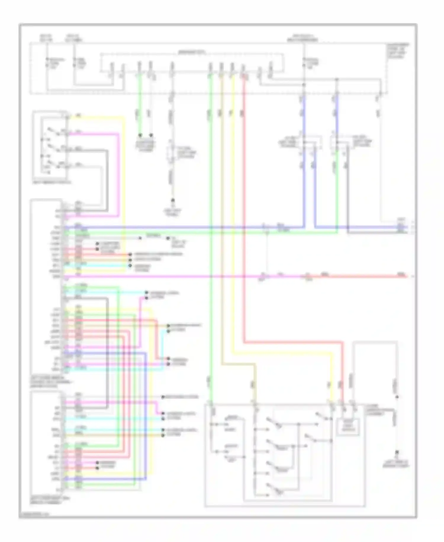 Sienna Toyota III (2010-2014): Memory mirrors circuit (1 of 2)
