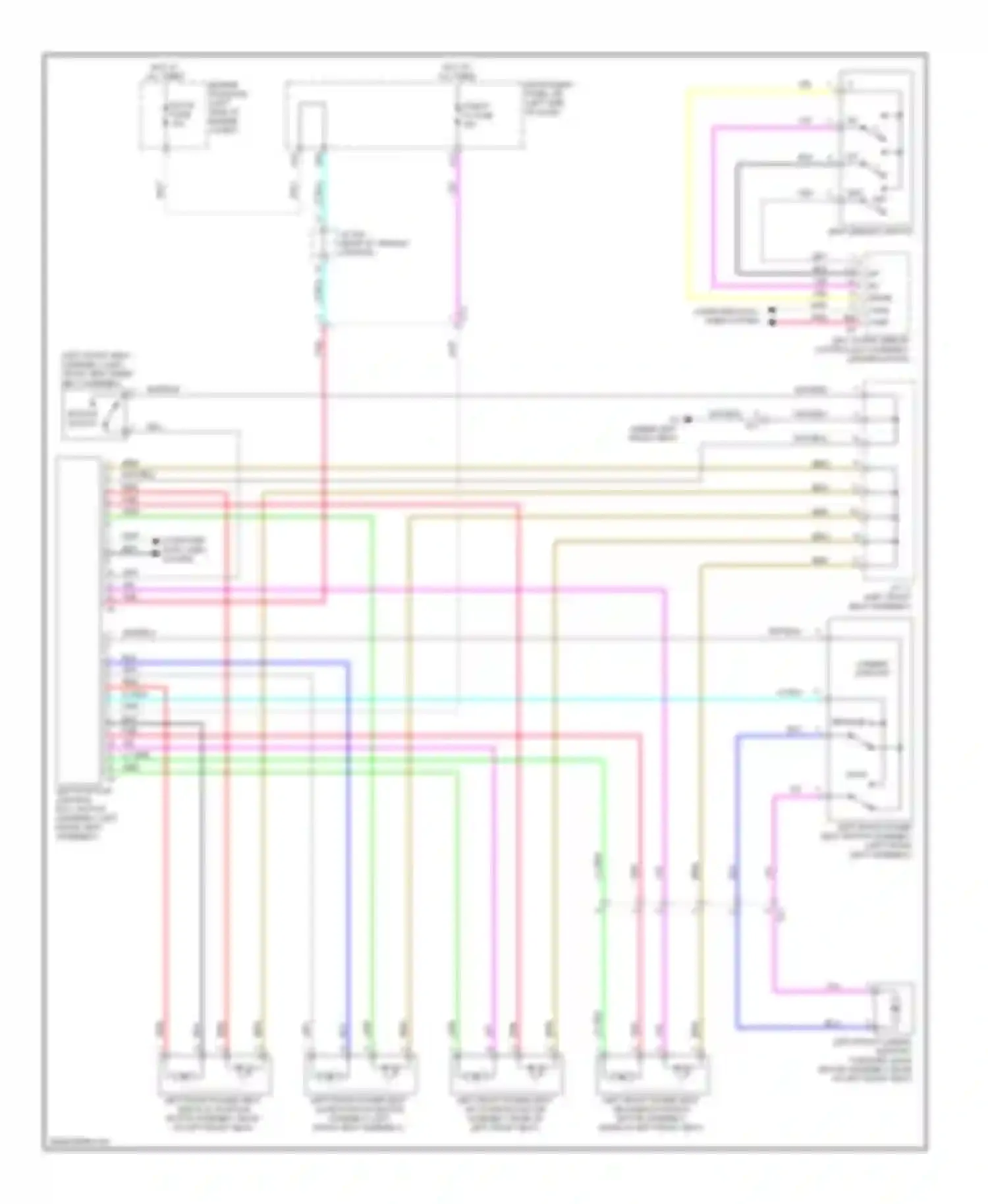 Sienna Toyota III (2010-2014): Memory seat circuit