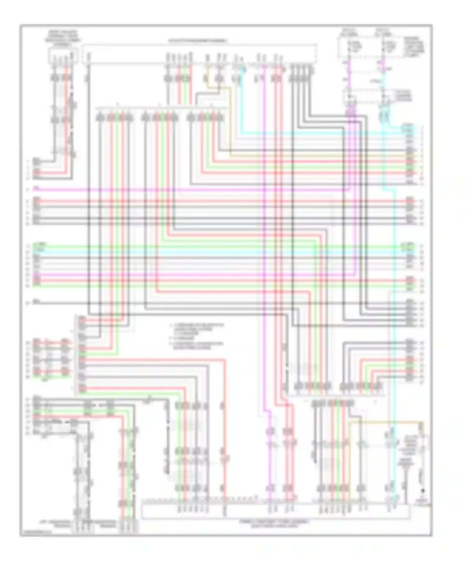 Sienna Toyota III (2010-2014): Navigation circuit (2 of 5)