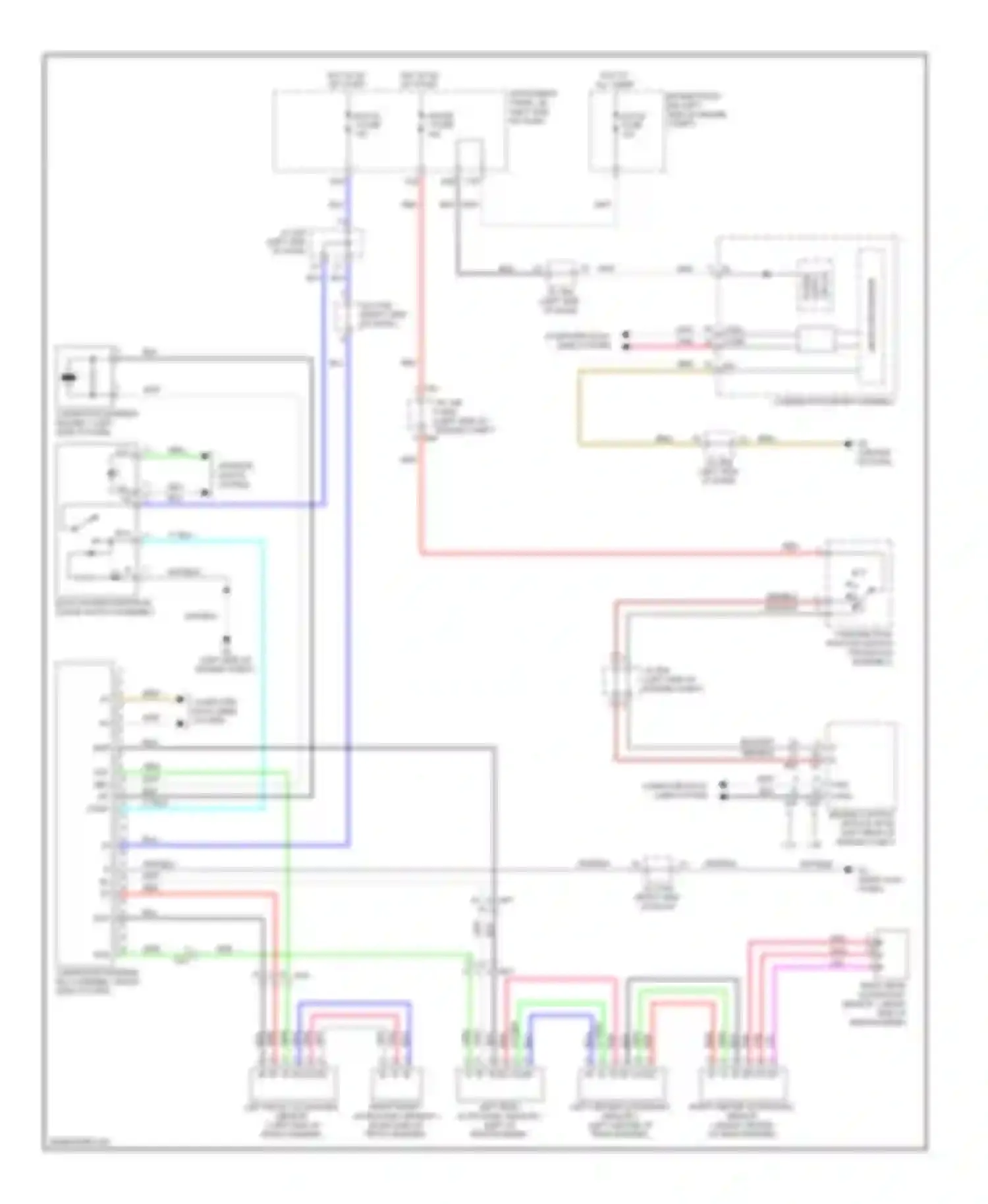 Sienna Toyota III (2010-2014): Rear sonar circuit
