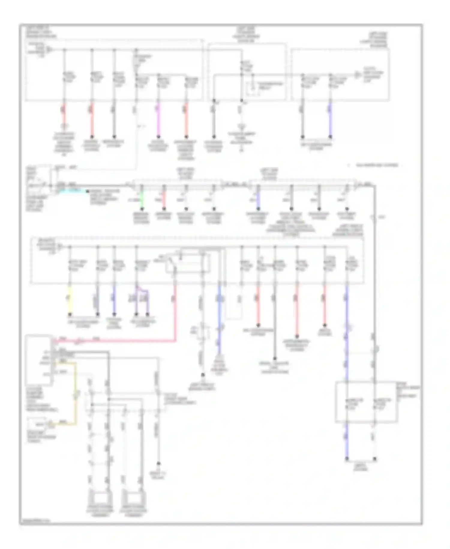 Sienna Toyota III (2010-2014): Power distribution circuit (2 of 5)