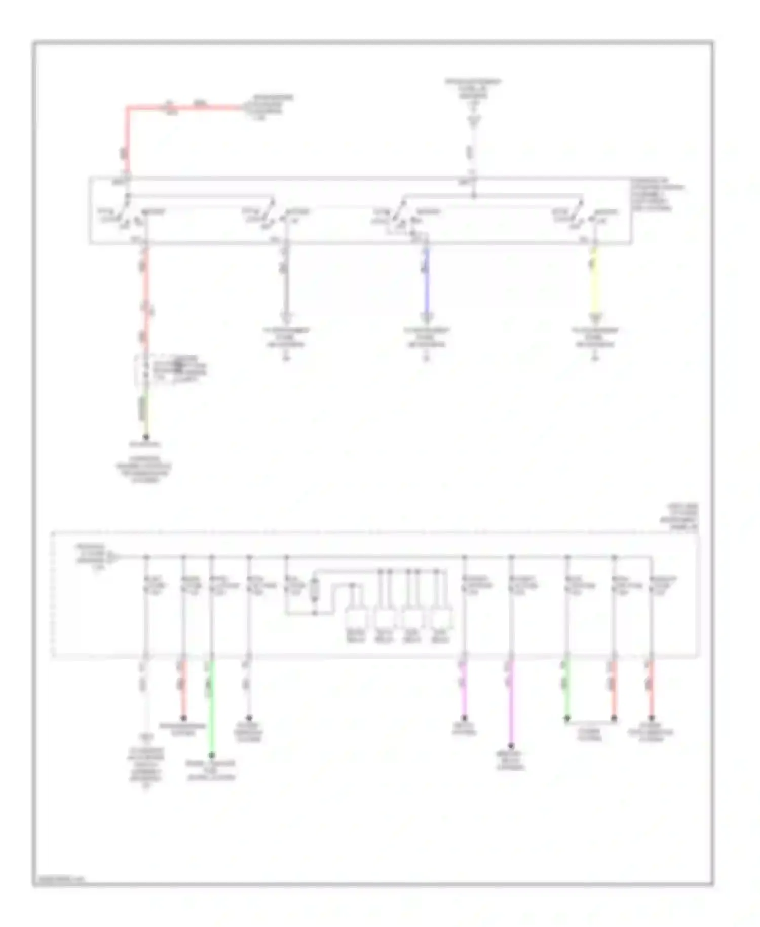 Sienna Toyota III (2010-2014): Power distribution circuit (3 of 5)